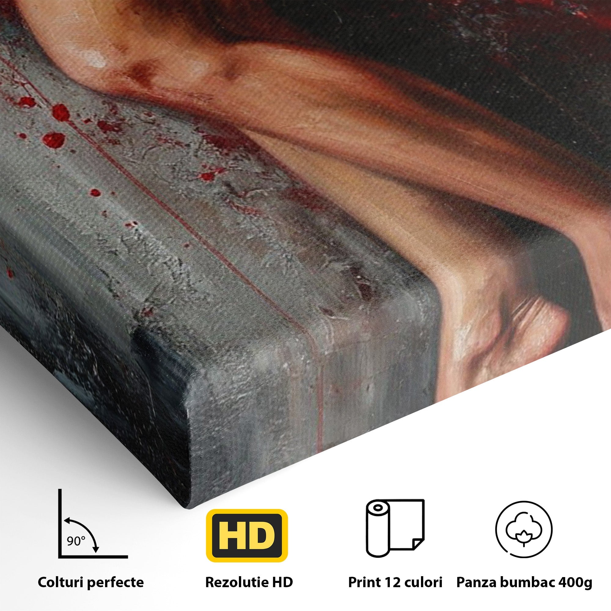 Tablou Canvas Premium LuxCanva® PI1024, Dans Pasional, Dans, Femeie, Arta, Emotie, Living, Culori Vibrante