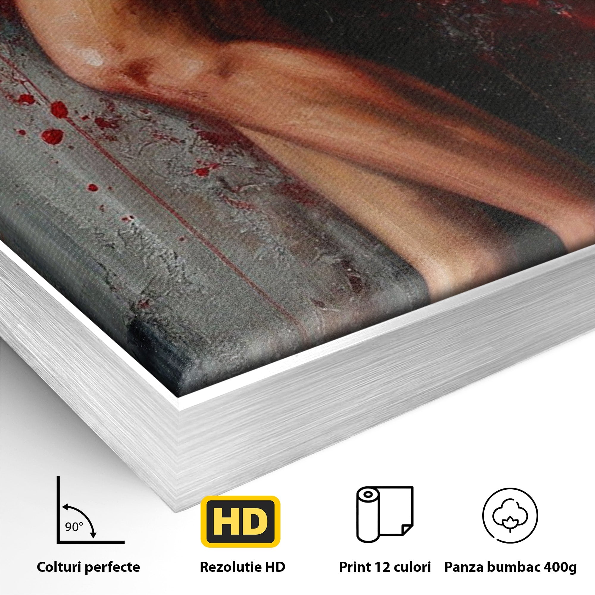 Tablou Canvas Premium LuxCanva® PI1024, Dans Pasional, Dans, Femeie, Arta, Emotie, Living, Culori Vibrante