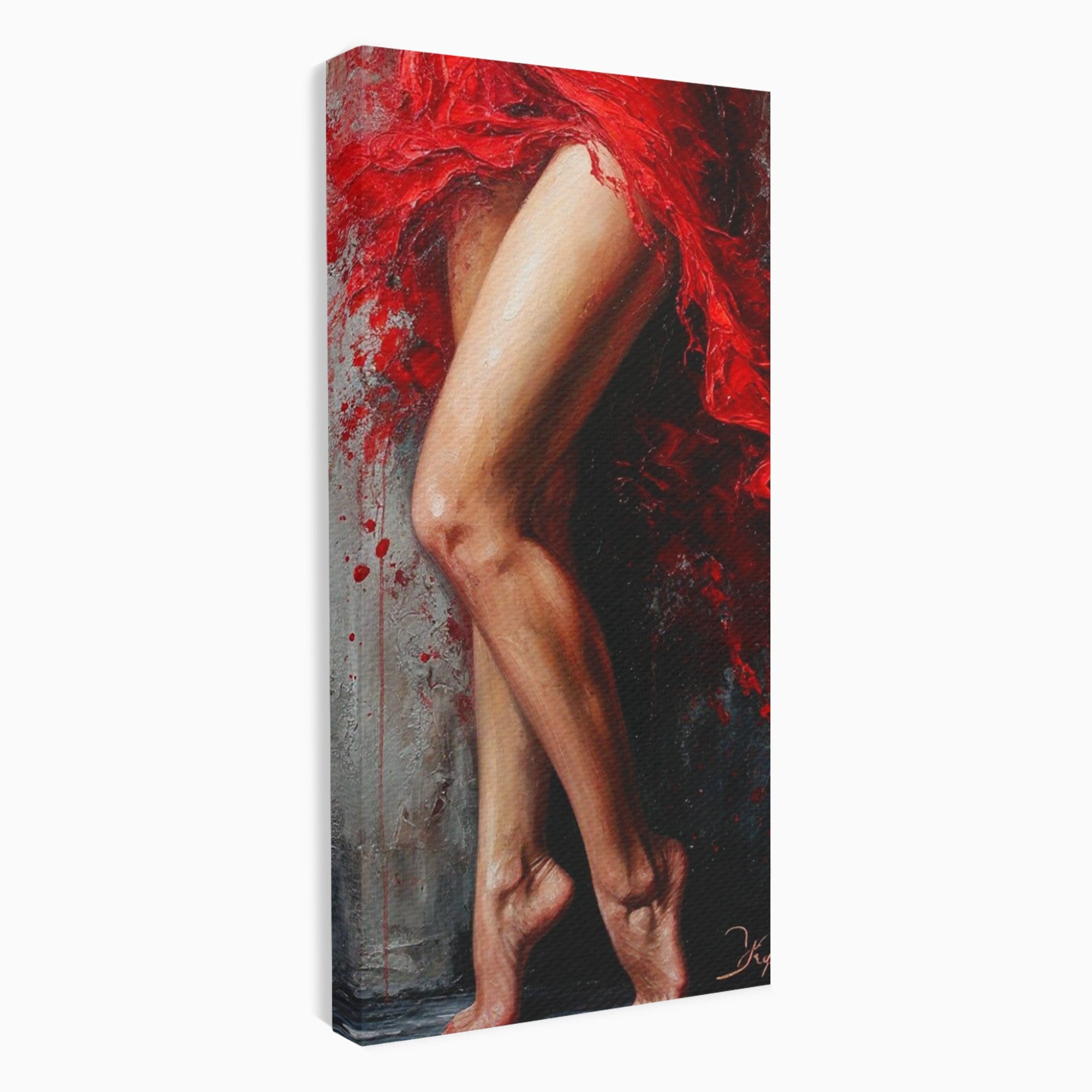 Tablou Canvas Premium LuxCanva® PI1024, Dans Pasional, Dans, Femeie, Arta, Emotie, Living, Culori Vibrante