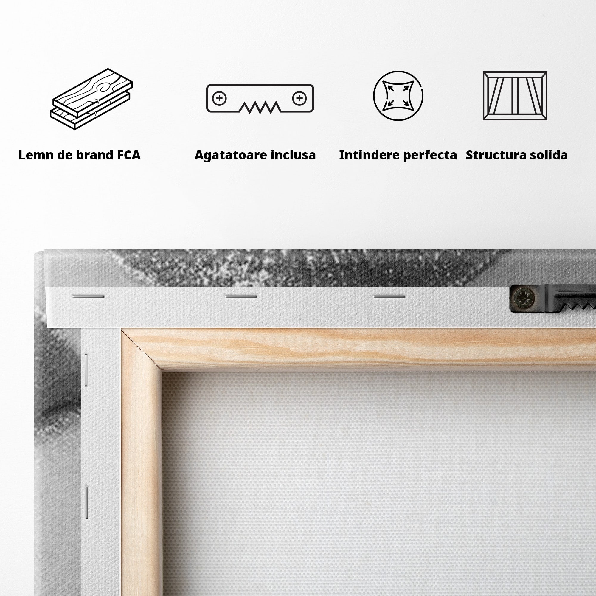 Tablou Canvas Premium LuxCanva® PI1027, Buze Seducatoare, Muscatura, Femeie, Glamour, Dormitor, Living, Culori Vibrante
