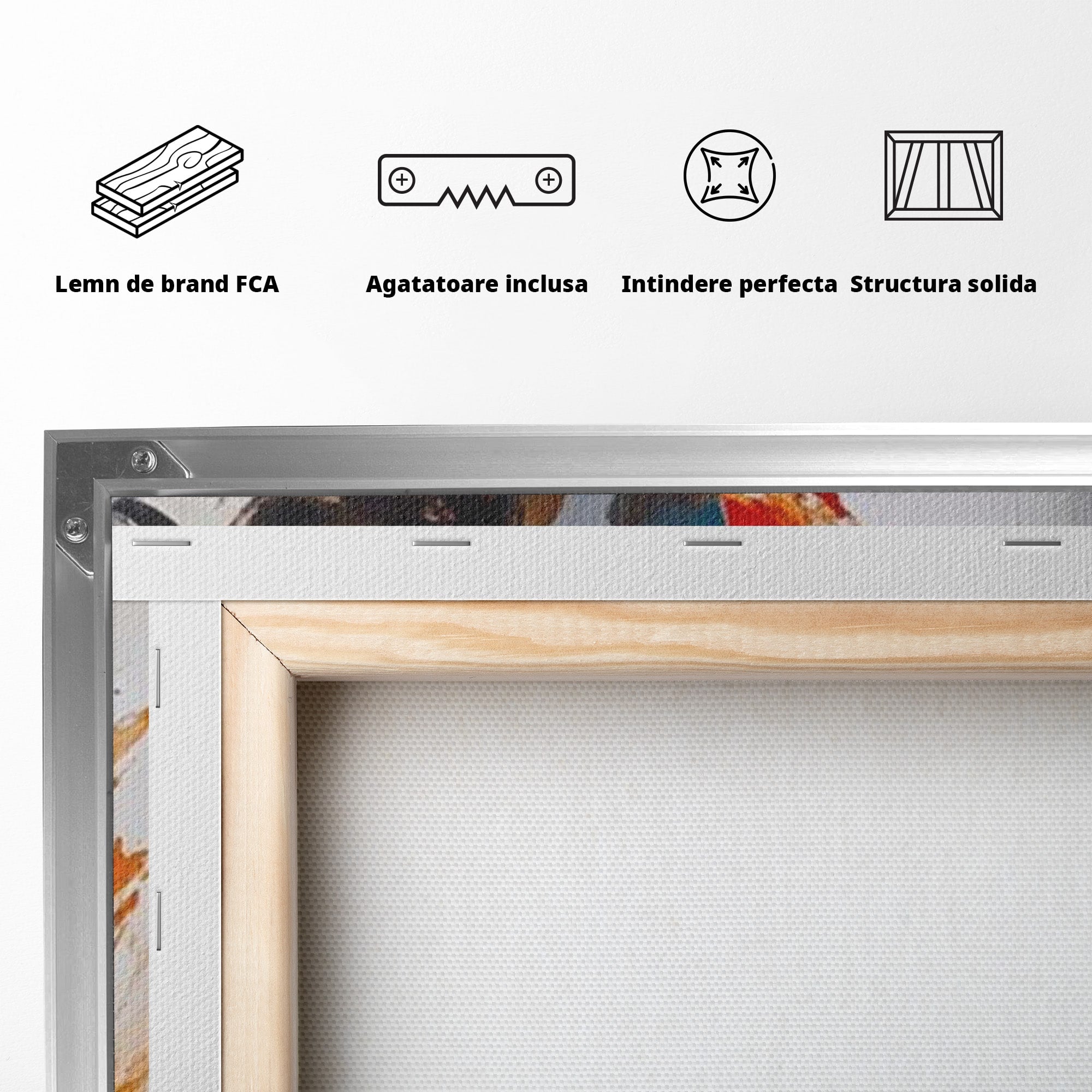 Tablou Canvas Premium LuxCanva® PI1029, Femeie In Flacari, Femeie, Corp, Nuditate, Arta Abstracta, Emotie, Living, Culori Vibrante