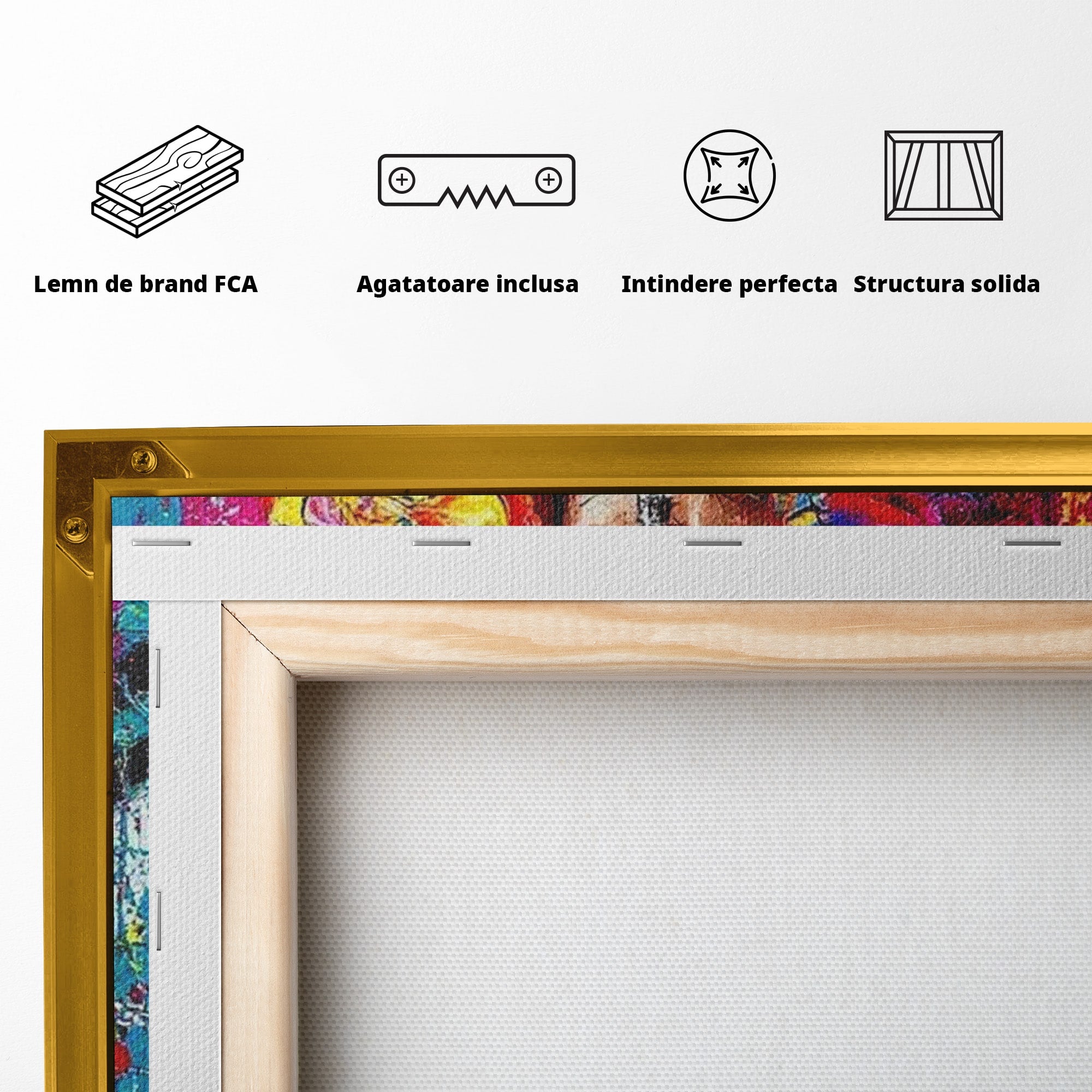 Tablou Canvas Premium LuxCanva® PI1030, Femeie Fashion Abstracta, Podium, Moda, Abstract, Arta Contemporana, Living, Culori Vibrante