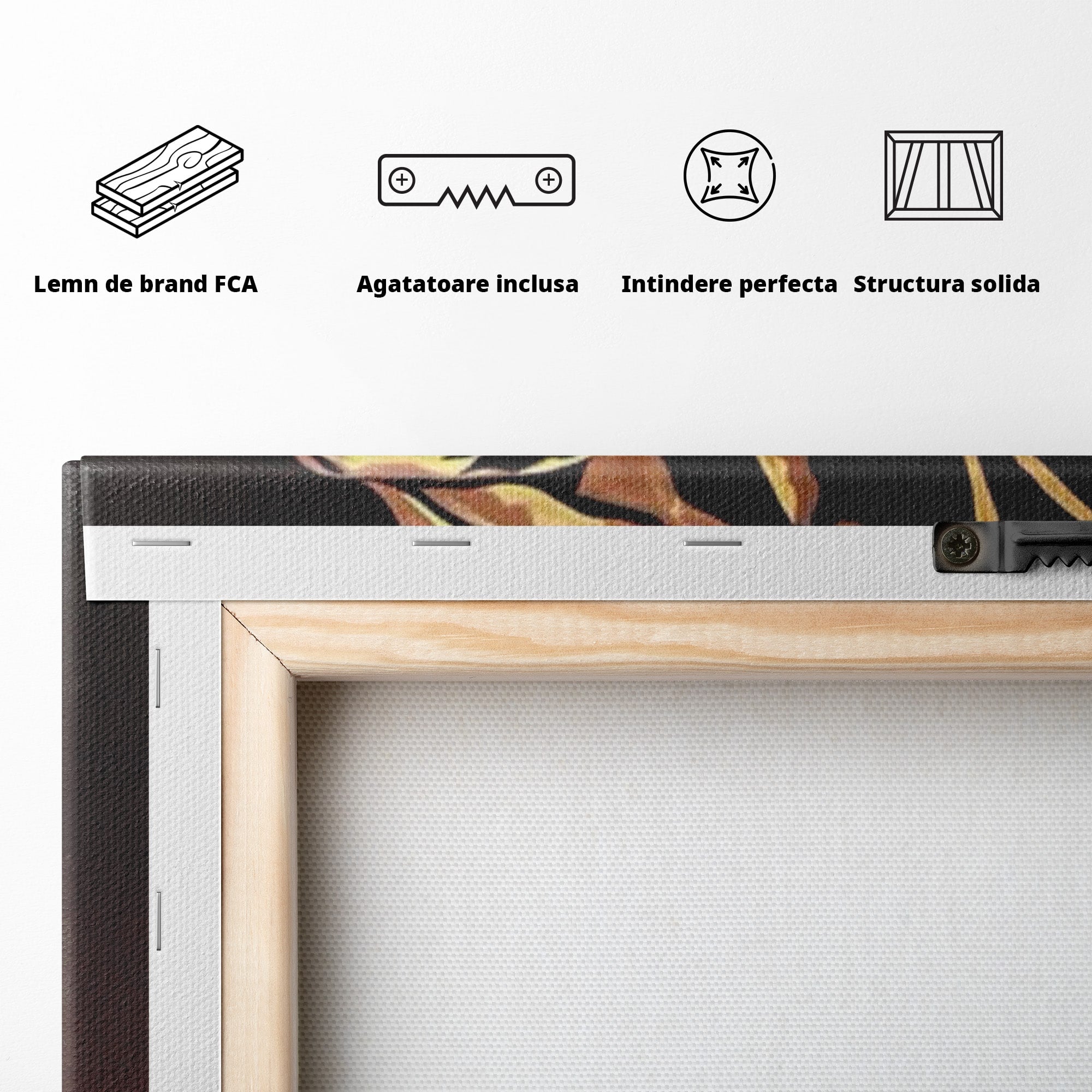Tablou Canvas Premium LuxCanva® PI1032, Silueta Abstracta, Nuditate, Abstract, Arta, Modern, Dormitor, Culori Vibrante
