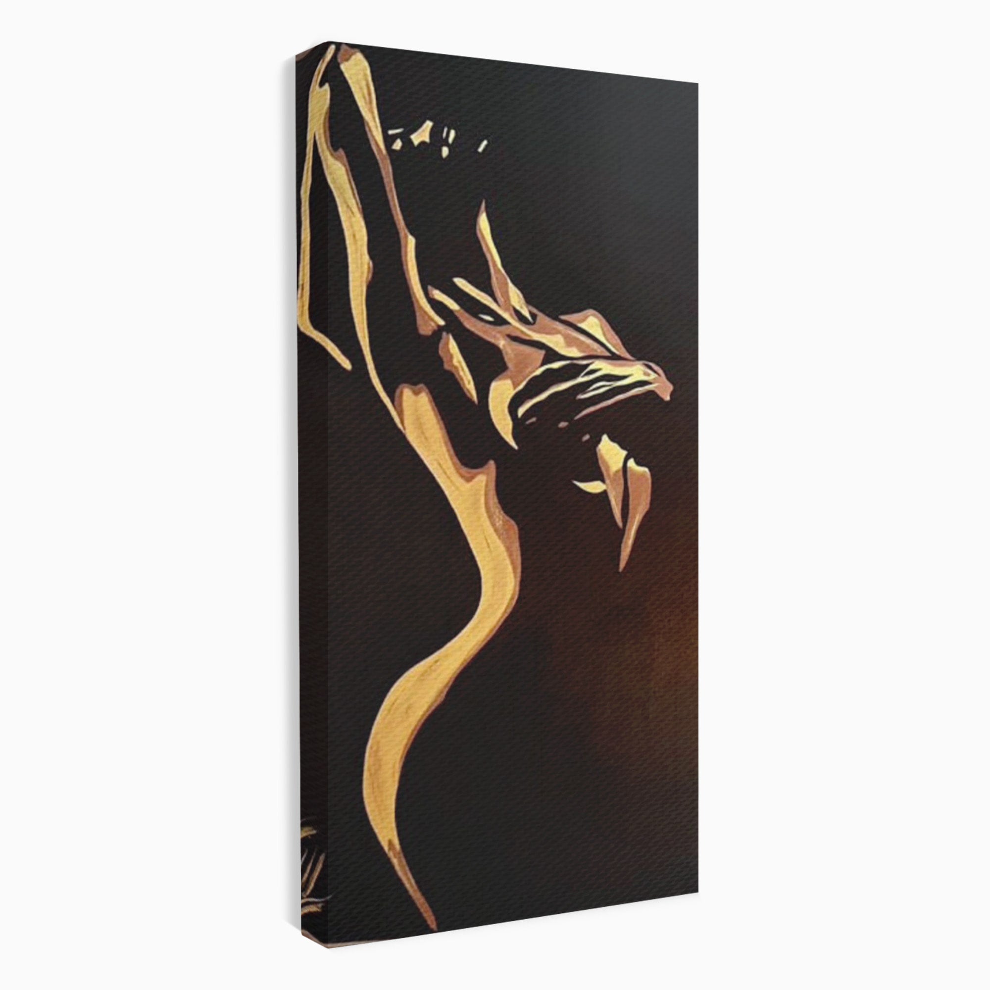 Tablou Canvas Premium LuxCanva® PI1032, Silueta Abstracta, Nuditate, Abstract, Arta, Modern, Dormitor, Culori Vibrante