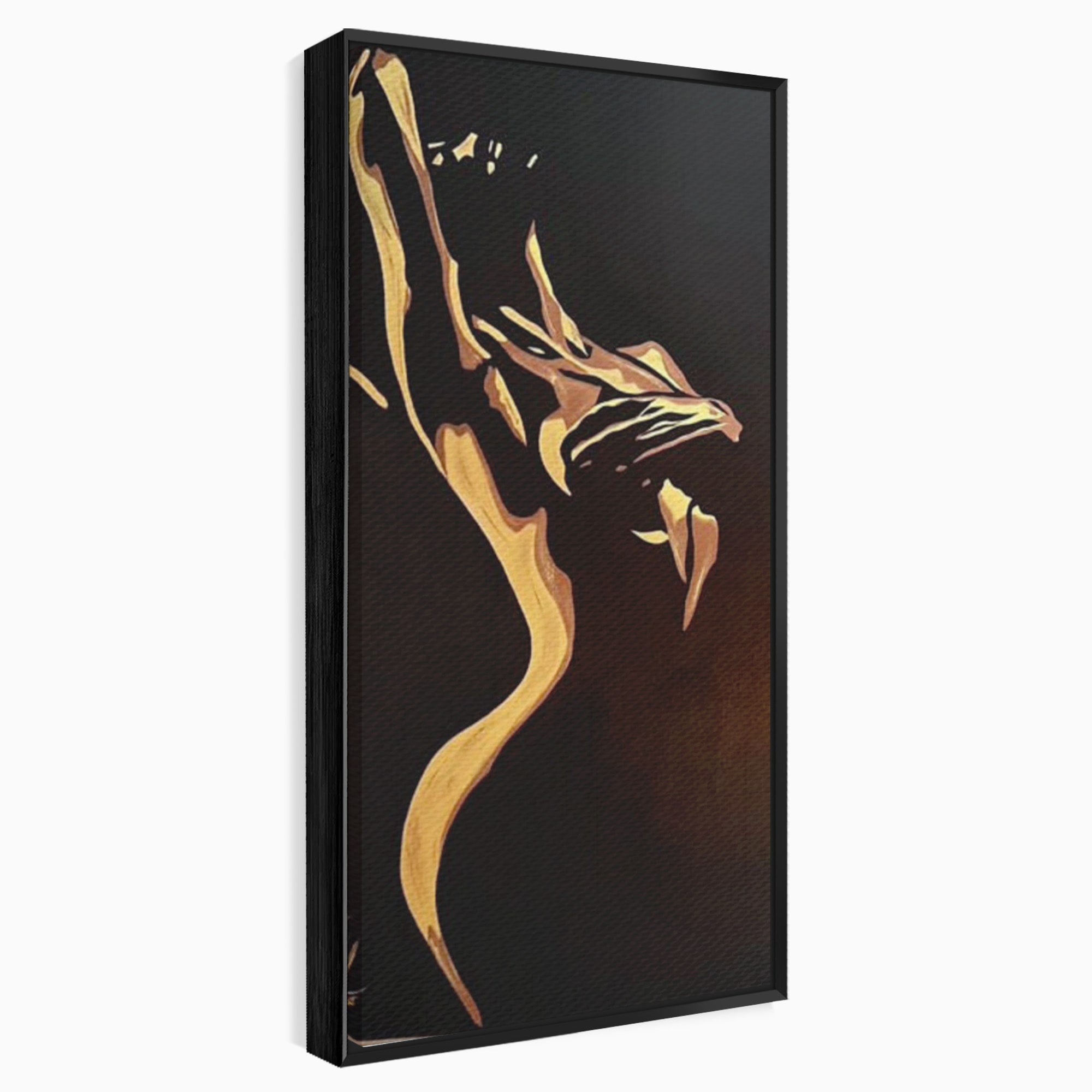 Tablou Canvas Premium LuxCanva® PI1032, Silueta Abstracta, Nuditate, Abstract, Arta, Modern, Dormitor, Culori Vibrante