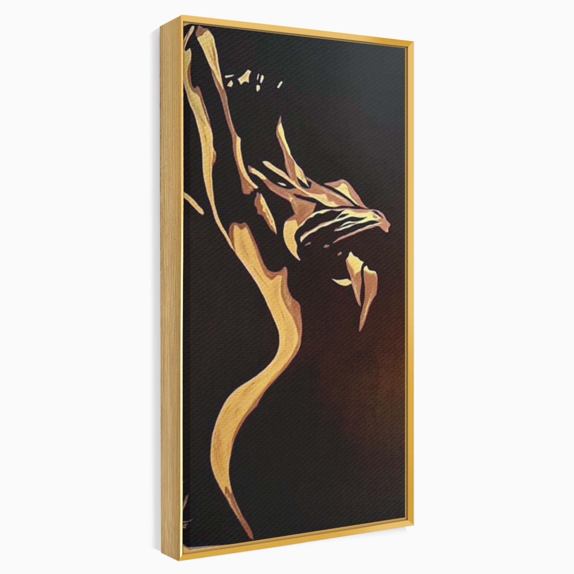 Tablou Canvas Premium LuxCanva® PI1032, Silueta Abstracta, Nuditate, Abstract, Arta, Modern, Dormitor, Culori Vibrante