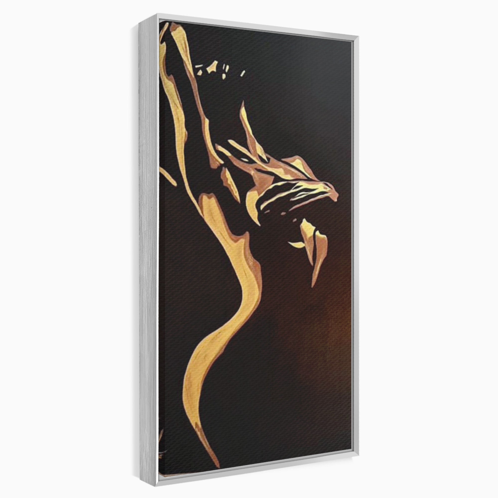 Tablou Canvas Premium LuxCanva® PI1032, Silueta Abstracta, Nuditate, Abstract, Arta, Modern, Dormitor, Culori Vibrante