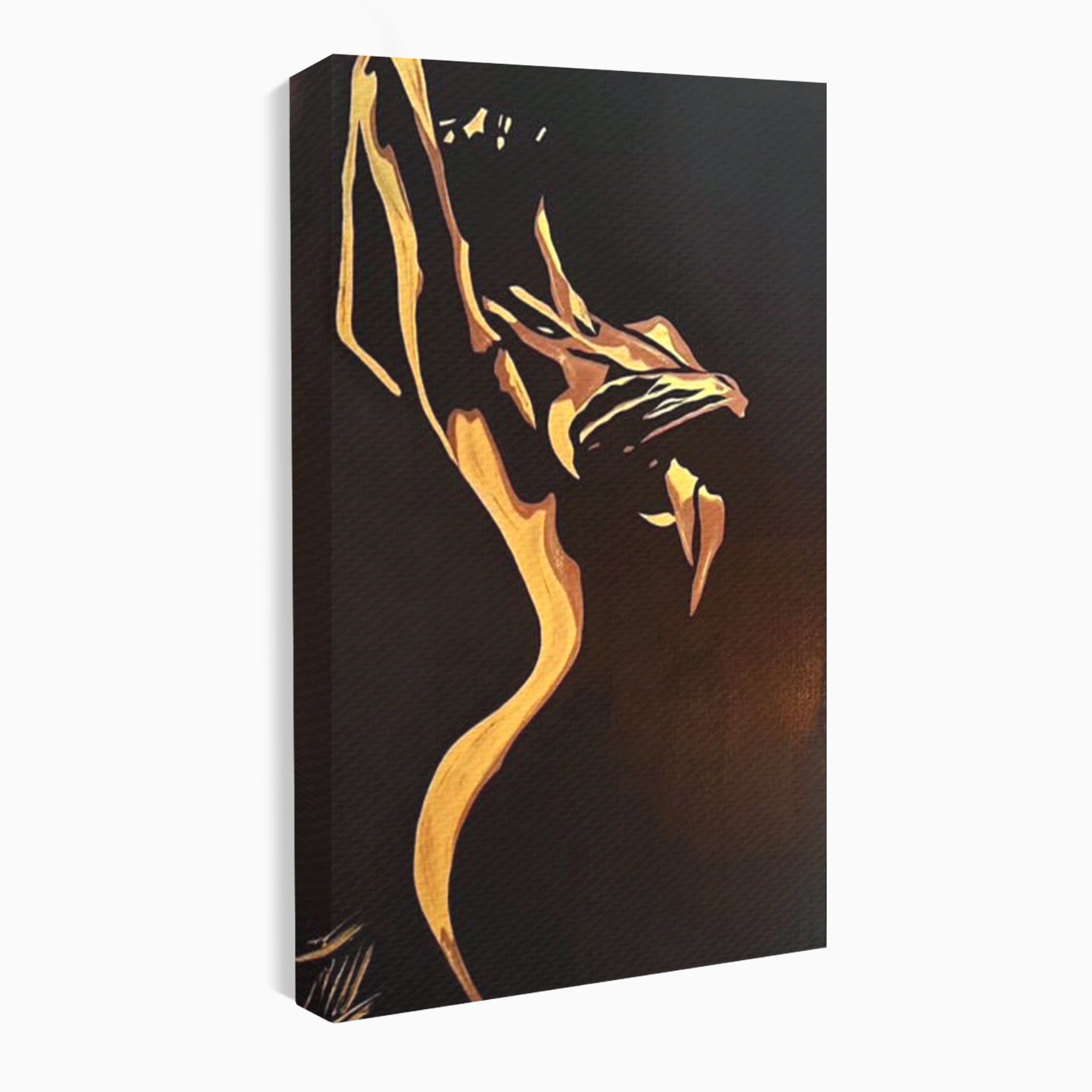 Tablou Canvas Premium LuxCanva® PI1032, Silueta Abstracta, Nuditate, Abstract, Arta, Modern, Dormitor, Culori Vibrante