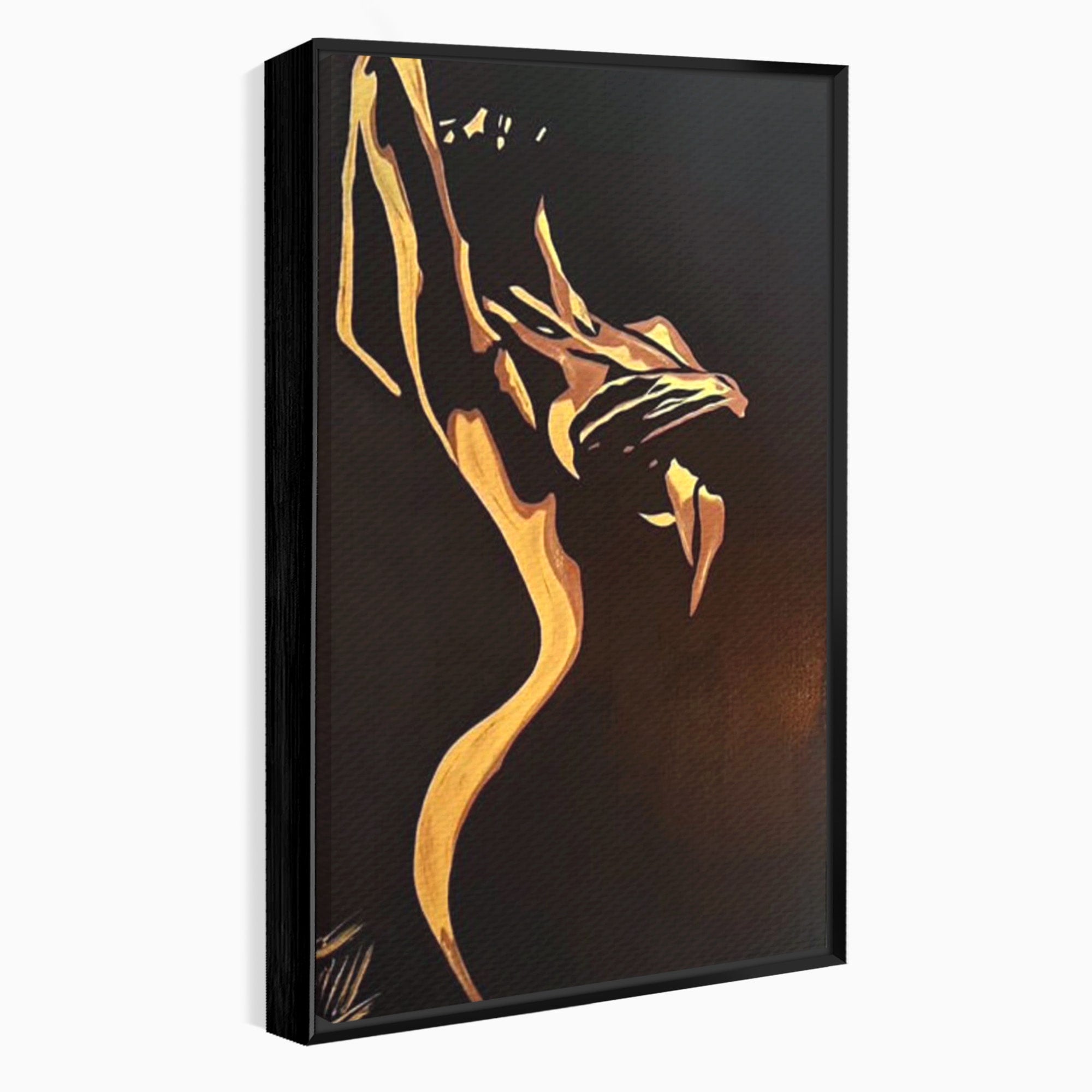 Tablou Canvas Premium LuxCanva® PI1032, Silueta Abstracta, Nuditate, Abstract, Arta, Modern, Dormitor, Culori Vibrante