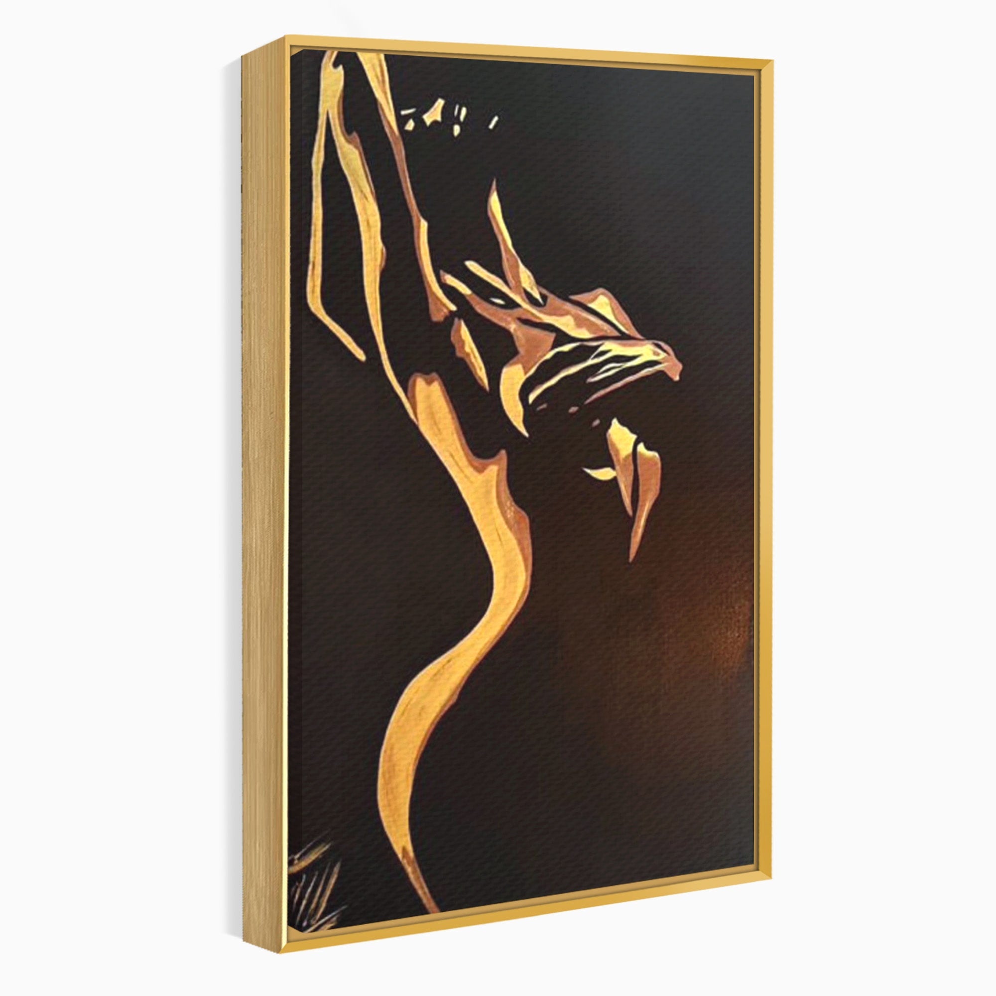 Tablou Canvas Premium LuxCanva® PI1032, Silueta Abstracta, Nuditate, Abstract, Arta, Modern, Dormitor, Culori Vibrante