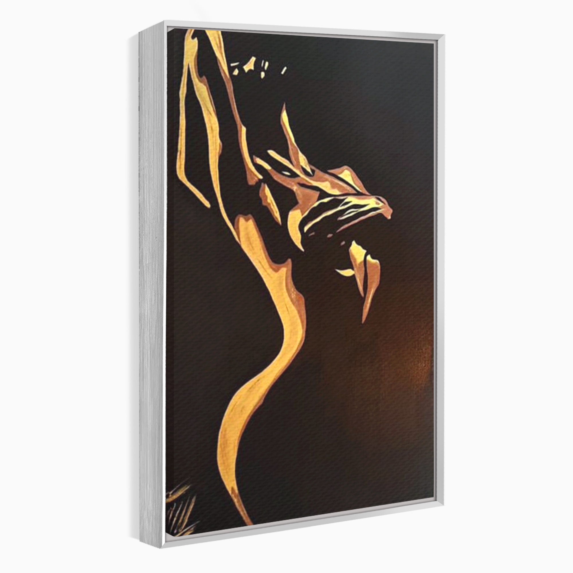 Tablou Canvas Premium LuxCanva® PI1032, Silueta Abstracta, Nuditate, Abstract, Arta, Modern, Dormitor, Culori Vibrante