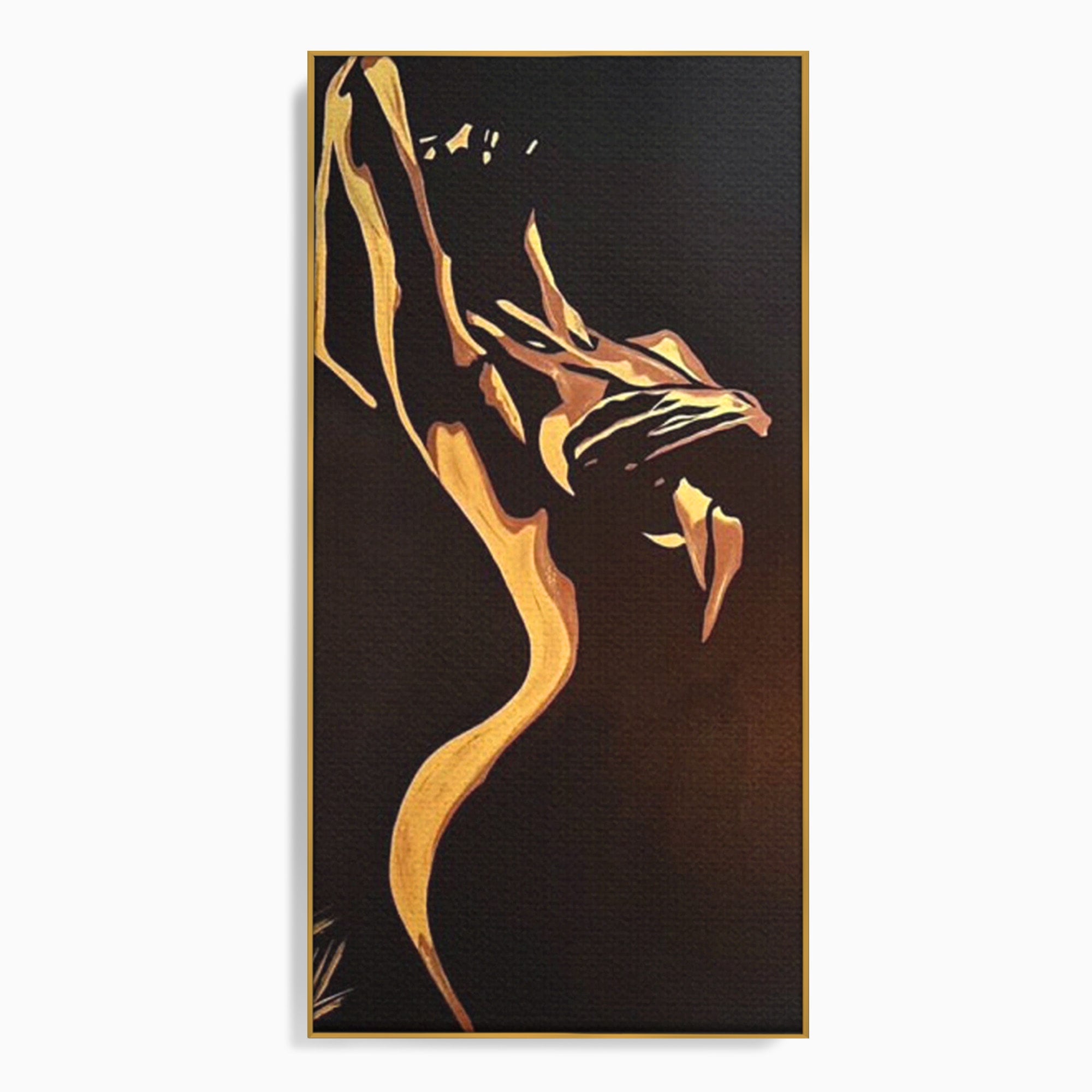 Tablou Canvas Premium LuxCanva® PI1032, Silueta Abstracta, Nuditate, Abstract, Arta, Modern, Dormitor, Culori Vibrante