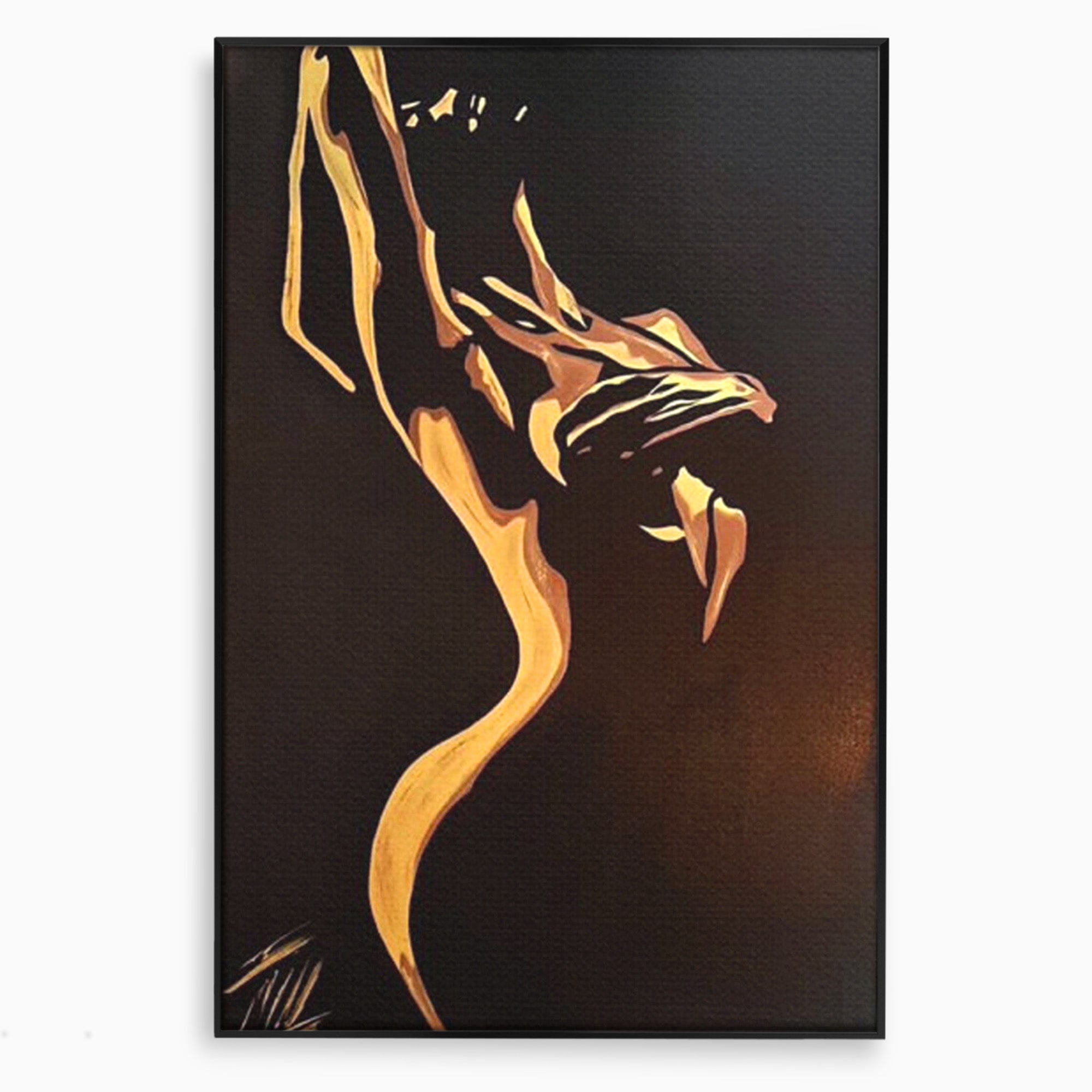 Tablou Canvas Premium LuxCanva® PI1032, Silueta Abstracta, Nuditate, Abstract, Arta, Modern, Dormitor, Culori Vibrante