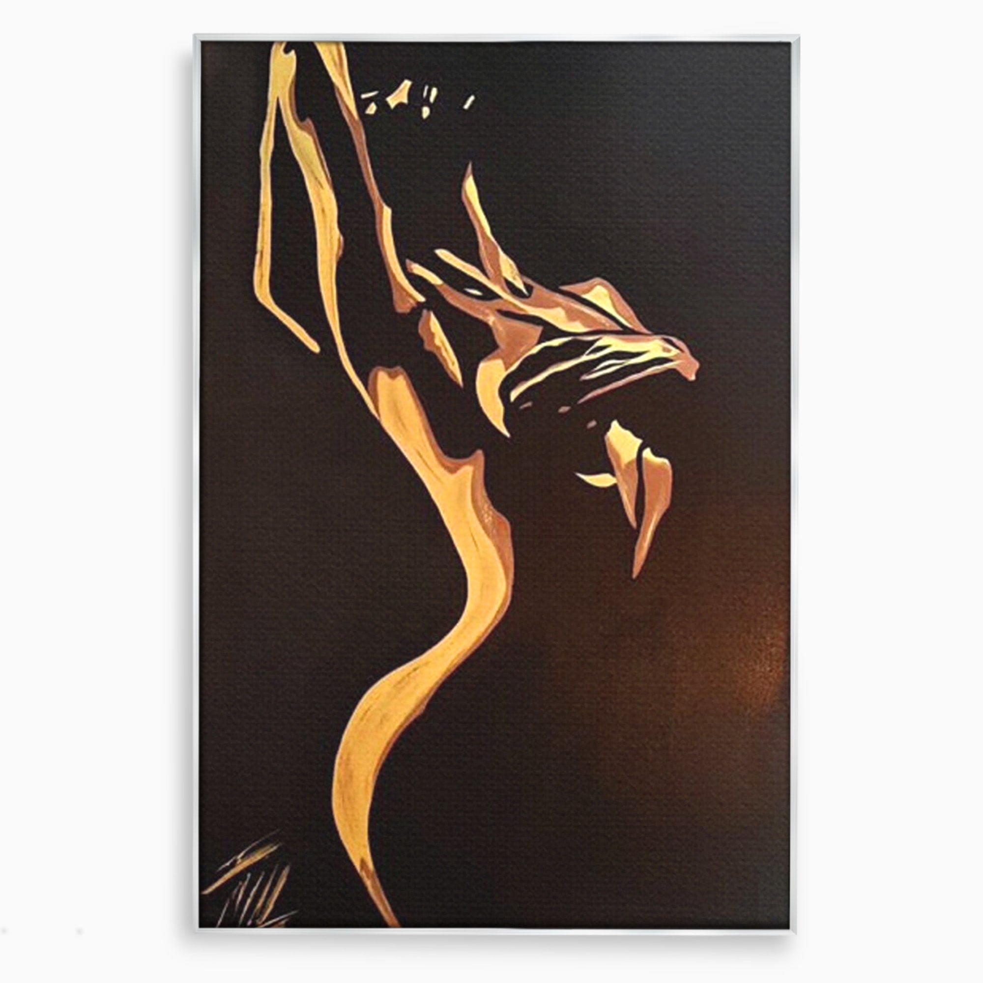 Tablou Canvas Premium LuxCanva® PI1032, Silueta Abstracta, Nuditate, Abstract, Arta, Modern, Dormitor, Culori Vibrante