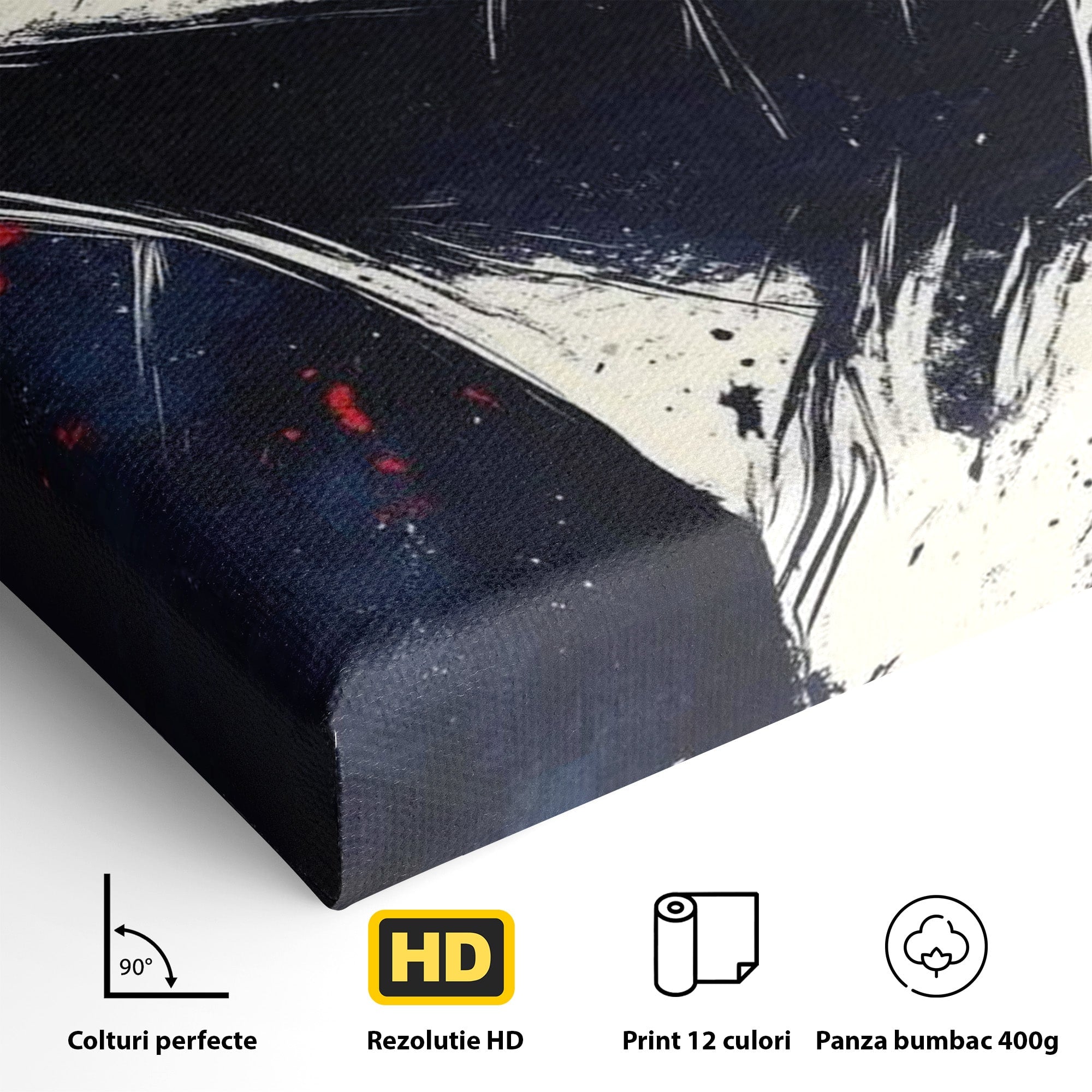 Tablou Canvas Premium LuxCanva® PI1034, Portretul Emotiei, Portret, Emotie, Abstract, Dormitor, Living, Culori Vibrante