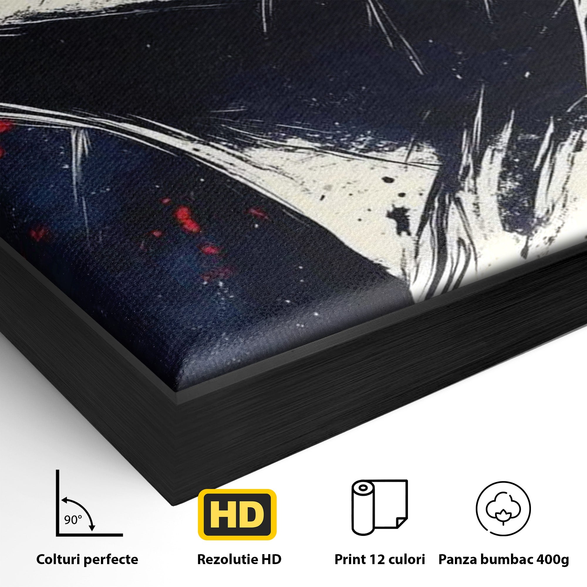 Tablou Canvas Premium LuxCanva® PI1034, Portretul Emotiei, Portret, Emotie, Abstract, Dormitor, Living, Culori Vibrante