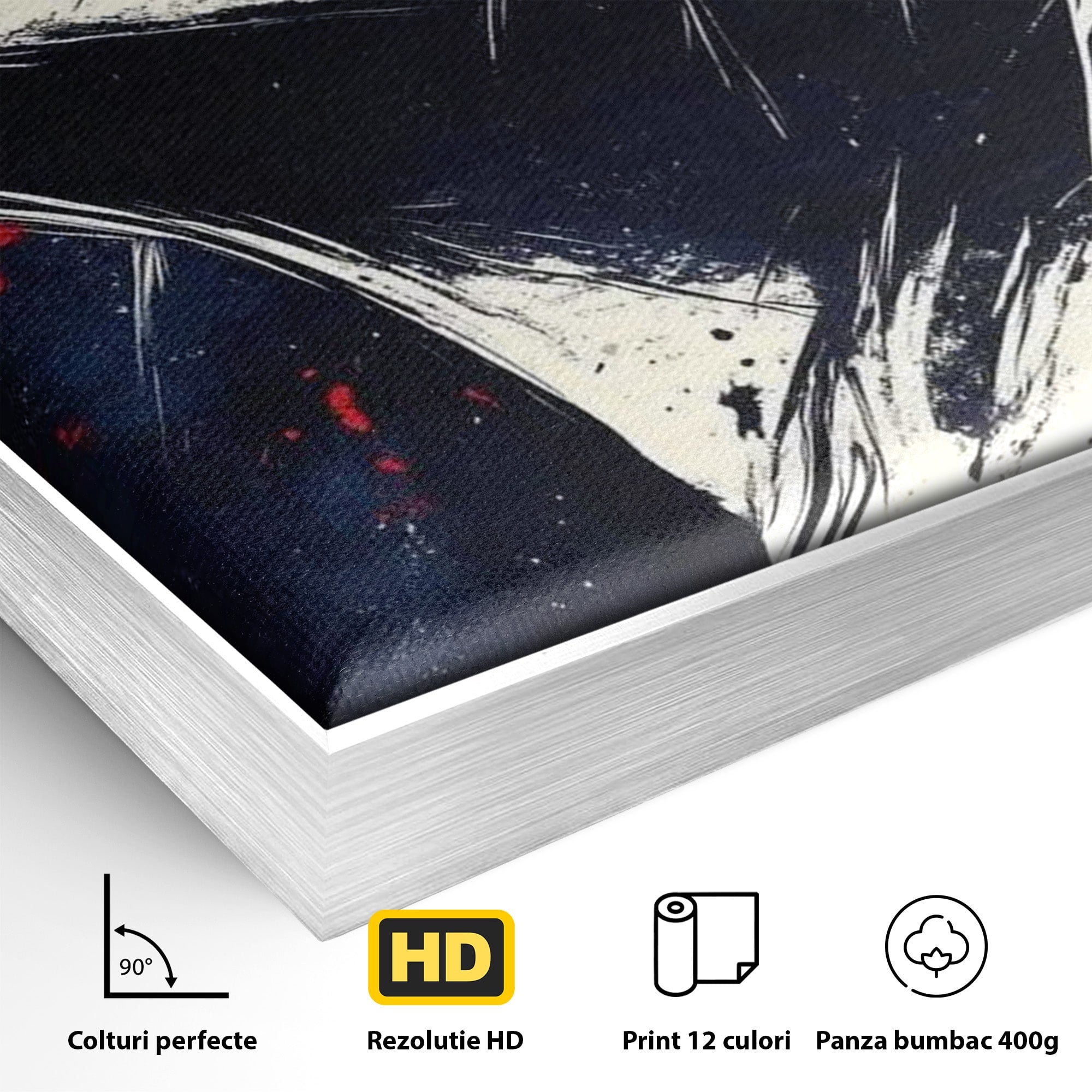Tablou Canvas Premium LuxCanva® PI1034, Portretul Emotiei, Portret, Emotie, Abstract, Dormitor, Living, Culori Vibrante
