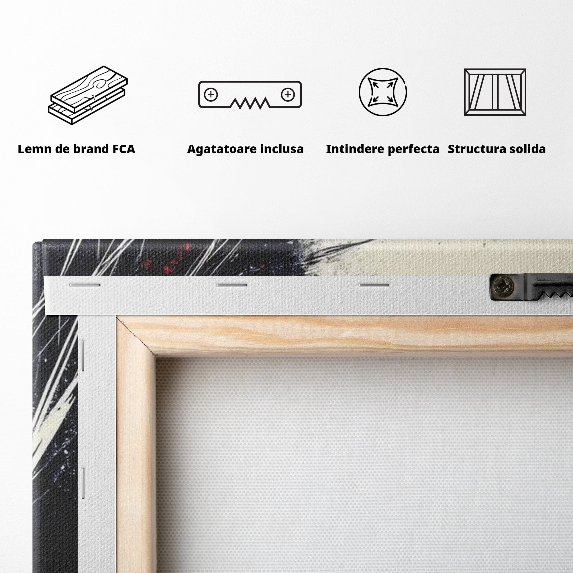 Tablou Canvas Premium LuxCanva® PI1034, Portretul Emotiei, Portret, Emotie, Abstract, Dormitor, Living, Culori Vibrante