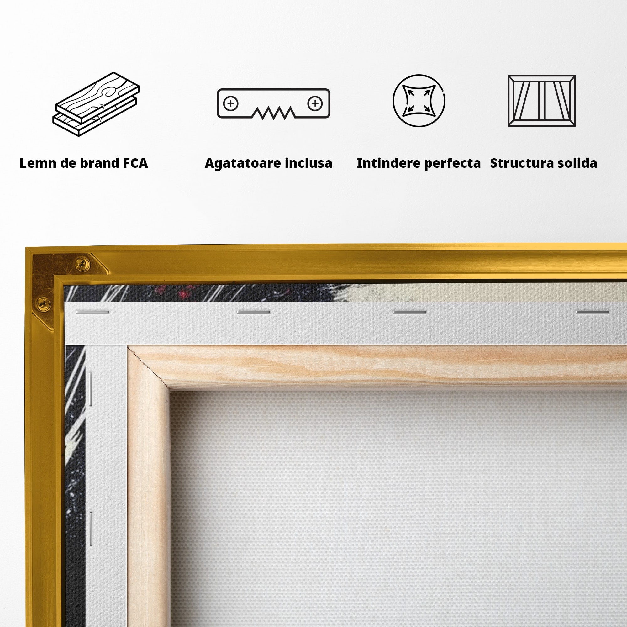 Tablou Canvas Premium LuxCanva® PI1034, Portretul Emotiei, Portret, Emotie, Abstract, Dormitor, Living, Culori Vibrante