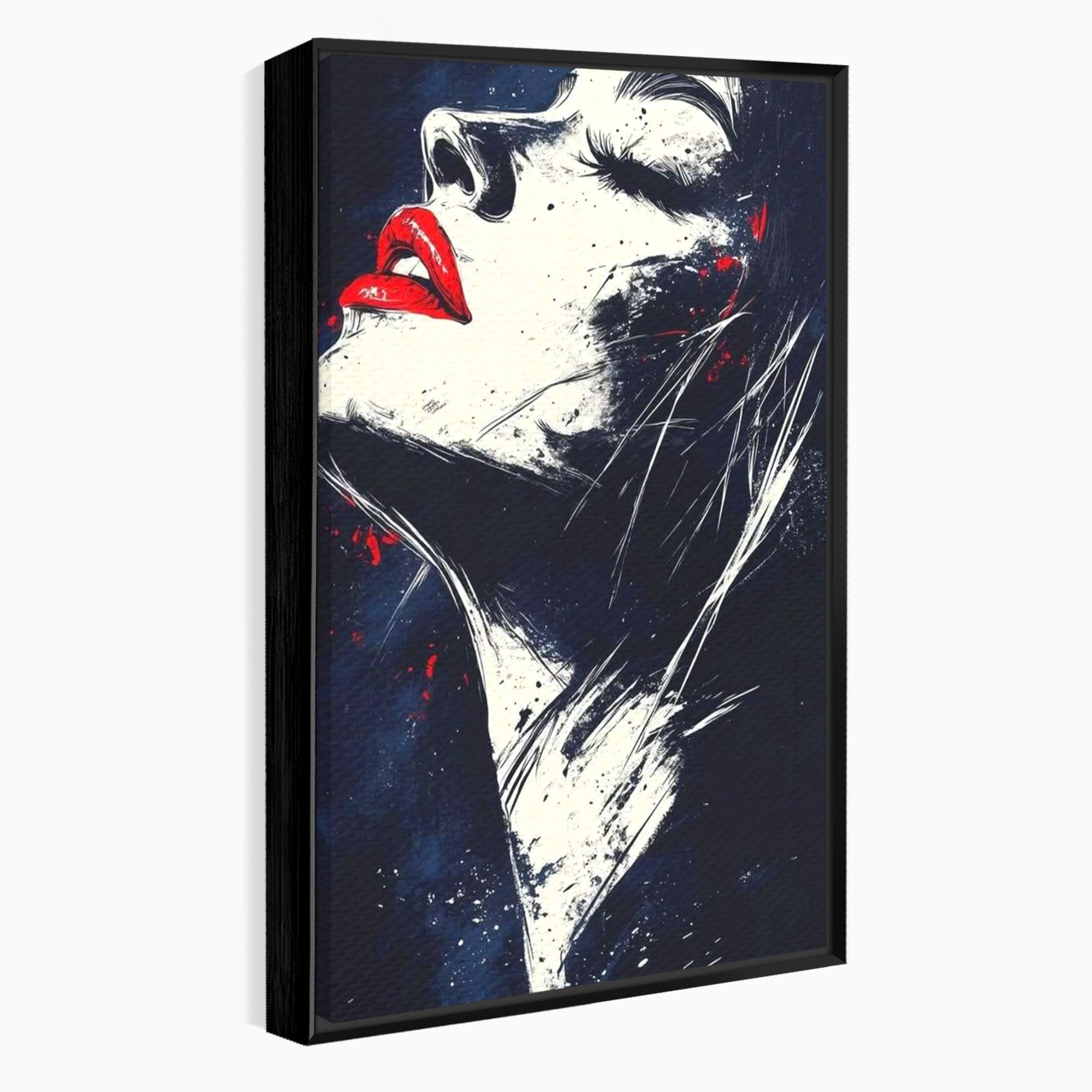 Tablou Canvas Premium LuxCanva® PI1034, Portretul Emotiei, Portret, Emotie, Abstract, Dormitor, Living, Culori Vibrante