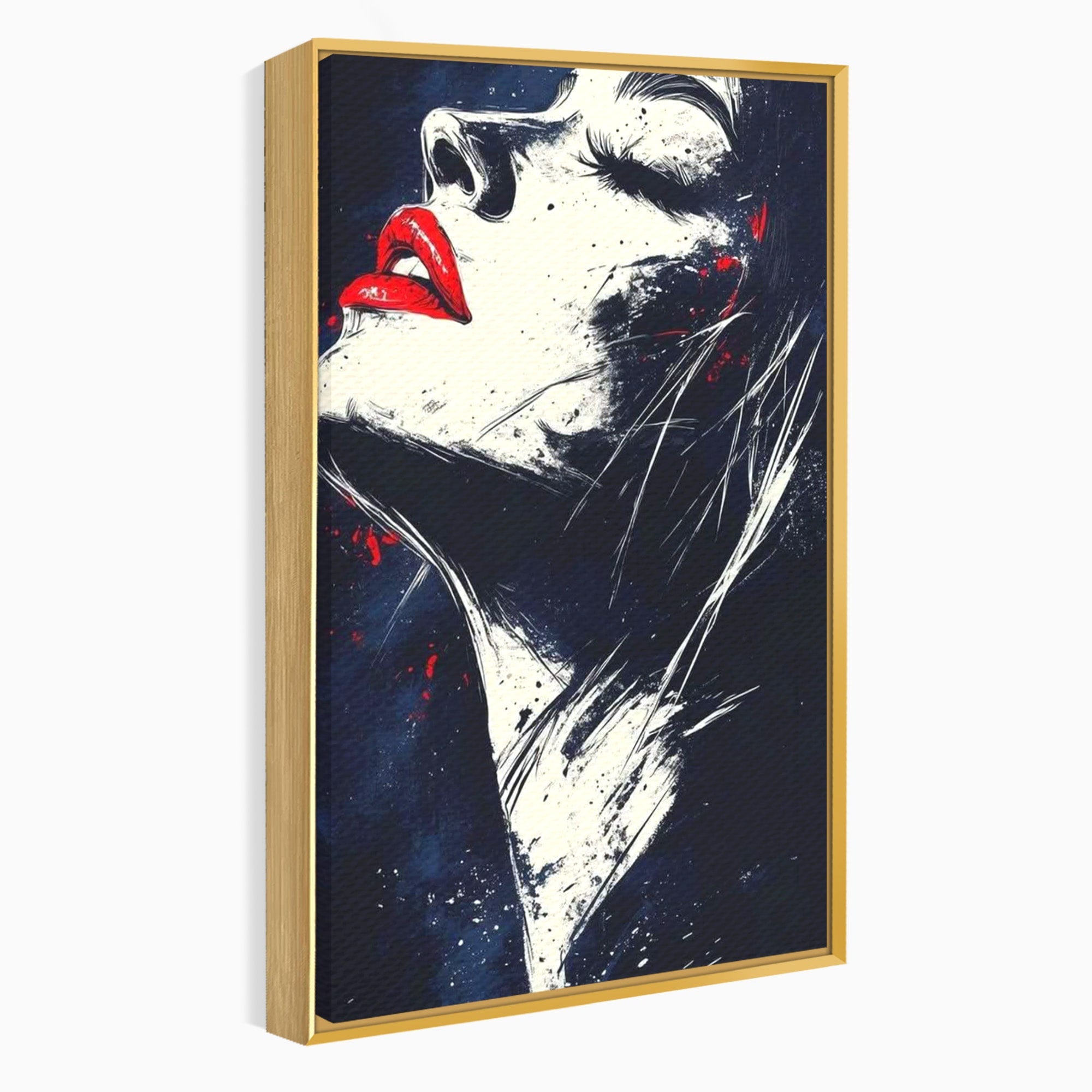 Tablou Canvas Premium LuxCanva® PI1034, Portretul Emotiei, Portret, Emotie, Abstract, Dormitor, Living, Culori Vibrante