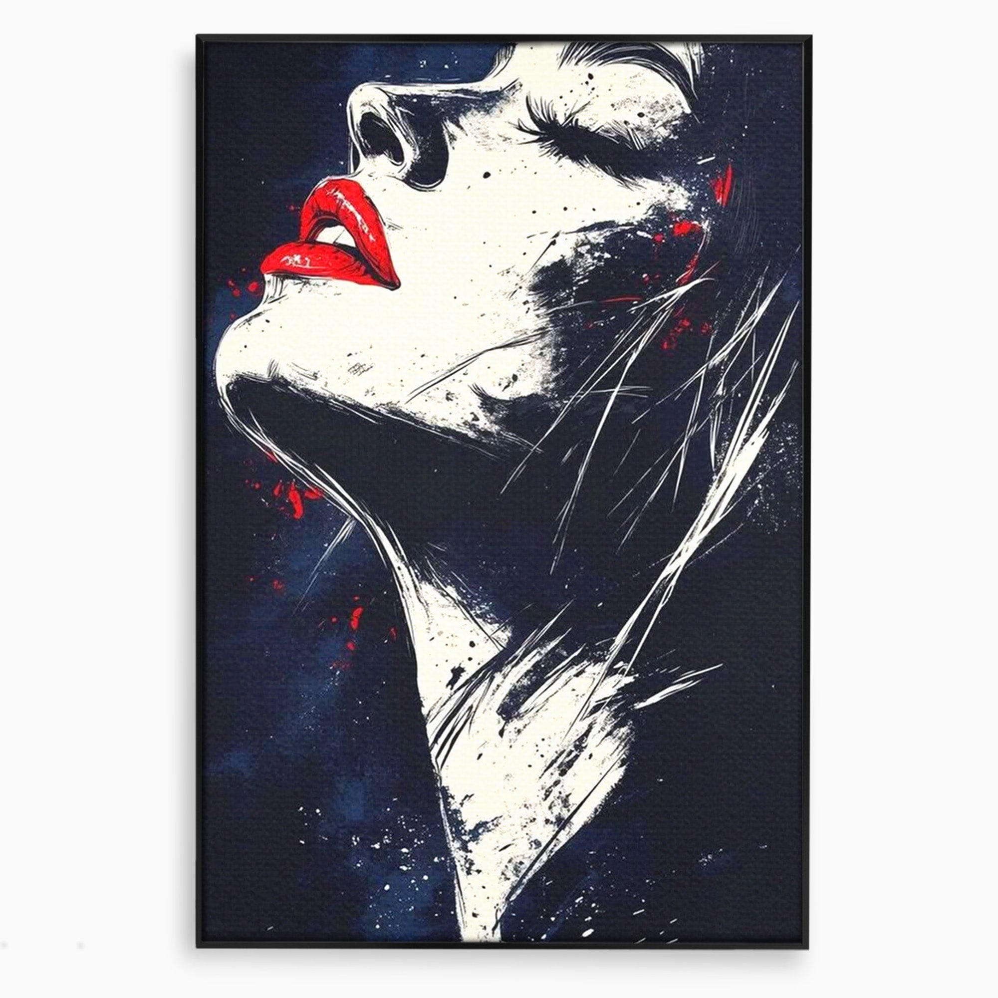 Tablou Canvas Premium LuxCanva® PI1034, Portretul Emotiei, Portret, Emotie, Abstract, Dormitor, Living, Culori Vibrante