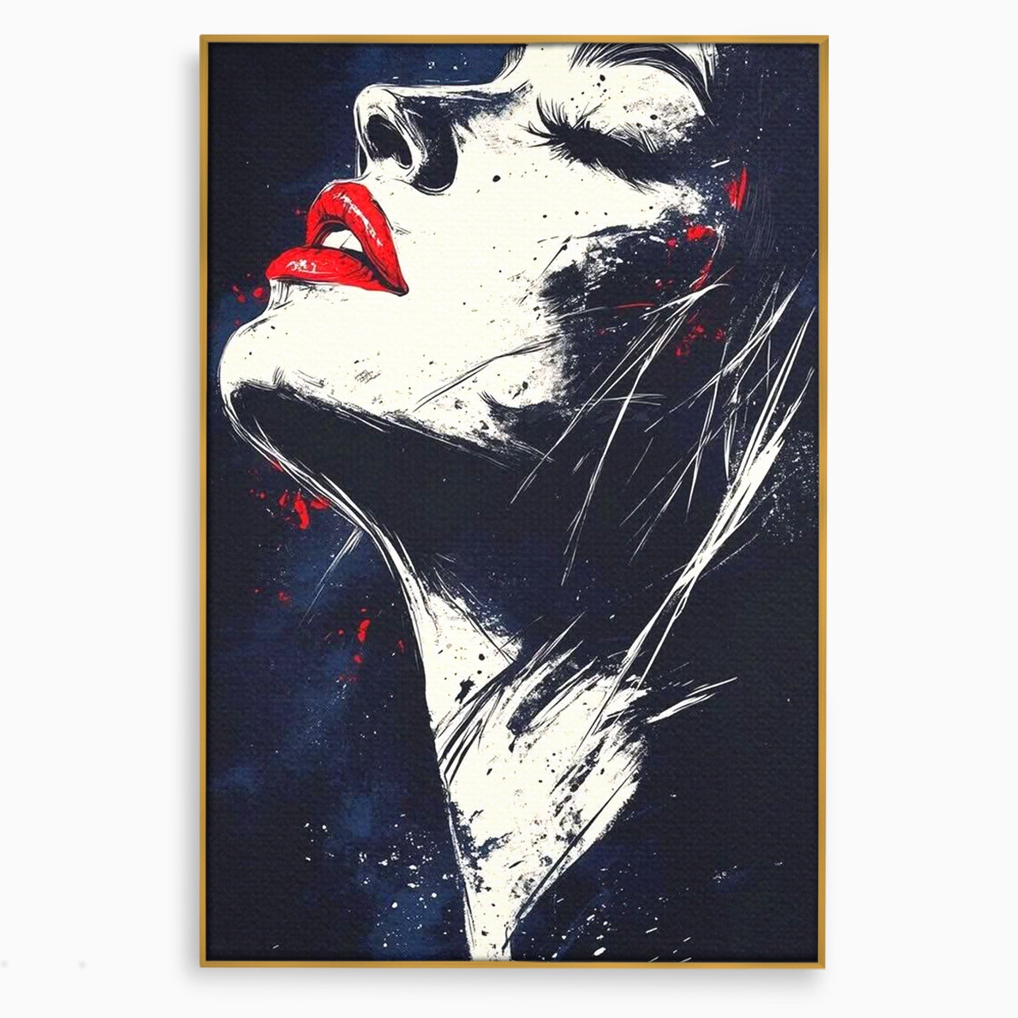 Tablou Canvas Premium LuxCanva® PI1034, Portretul Emotiei, Portret, Emotie, Abstract, Dormitor, Living, Culori Vibrante