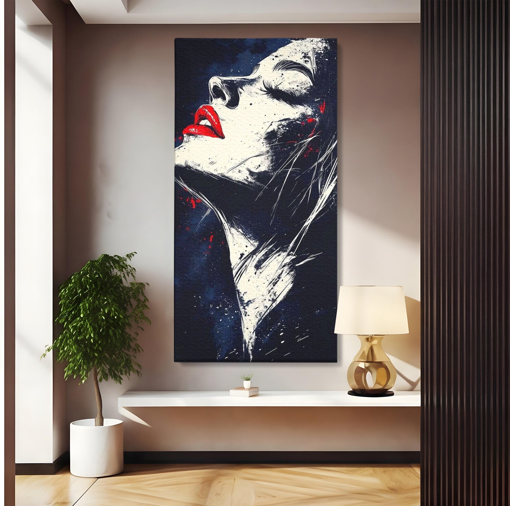 Tablou Canvas Premium LuxCanva® PI1034, Portretul Emotiei, Portret, Emotie, Abstract, Dormitor, Living, Culori Vibrante
