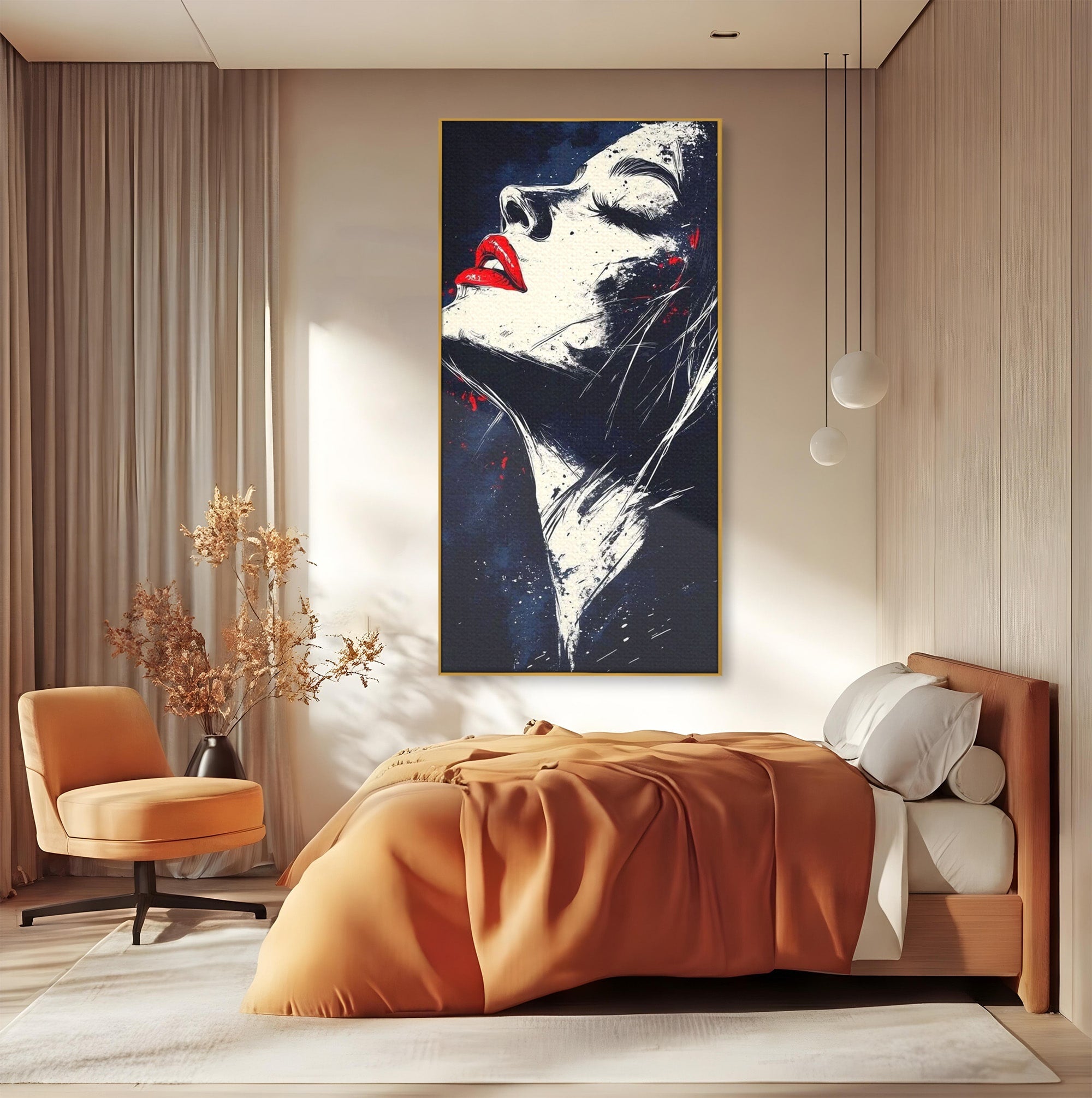 Tablou Canvas Premium LuxCanva® PI1034, Portretul Emotiei, Portret, Emotie, Abstract, Dormitor, Living, Culori Vibrante
