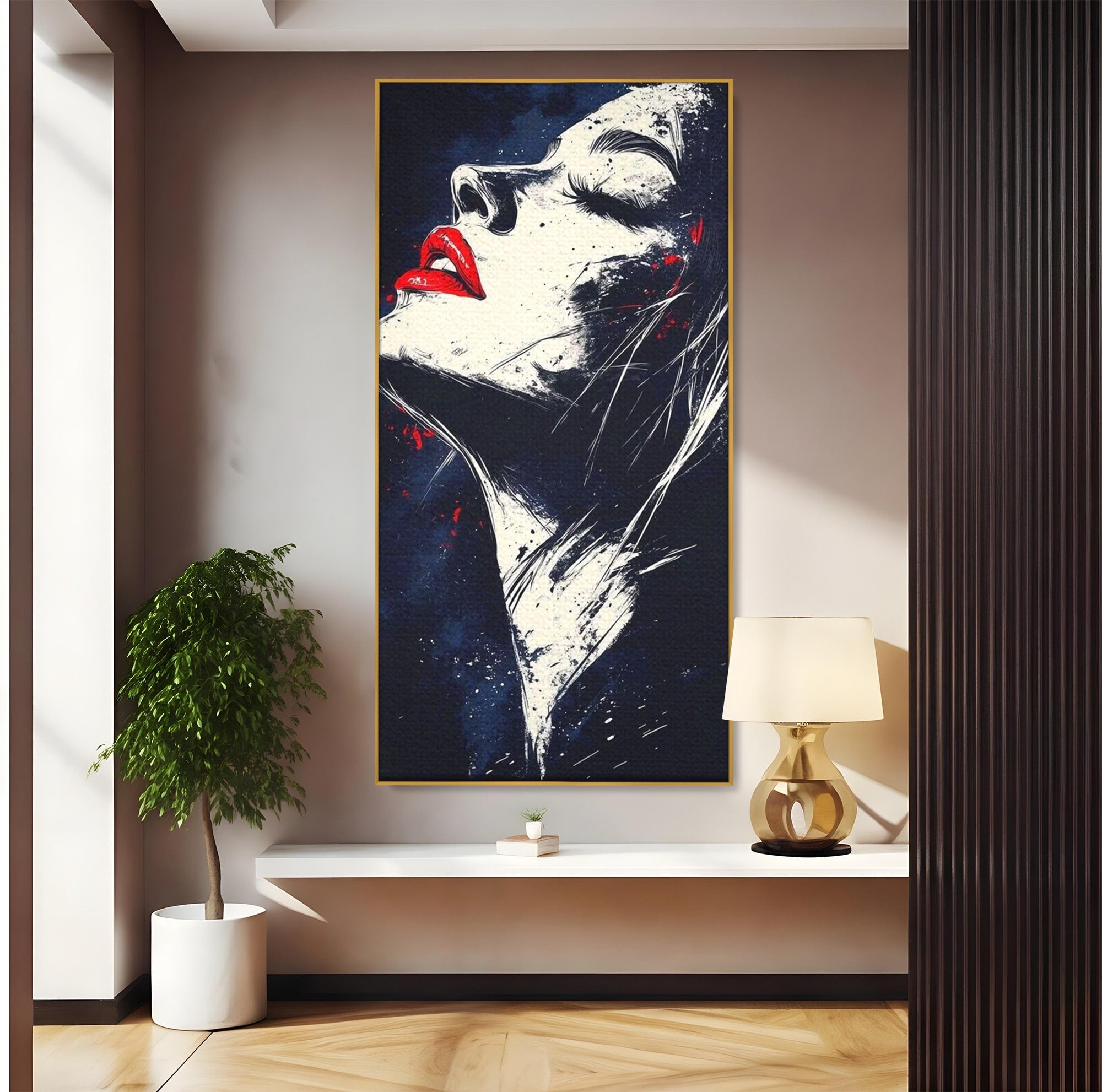 Tablou Canvas Premium LuxCanva® PI1034, Portretul Emotiei, Portret, Emotie, Abstract, Dormitor, Living, Culori Vibrante