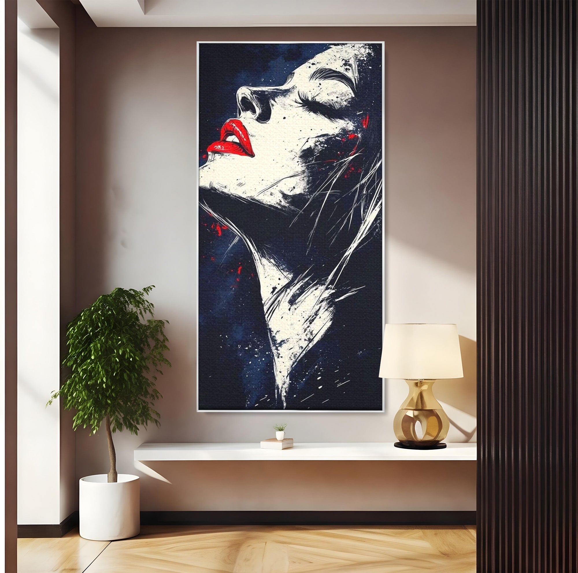 Tablou Canvas Premium LuxCanva® PI1034, Portretul Emotiei, Portret, Emotie, Abstract, Dormitor, Living, Culori Vibrante