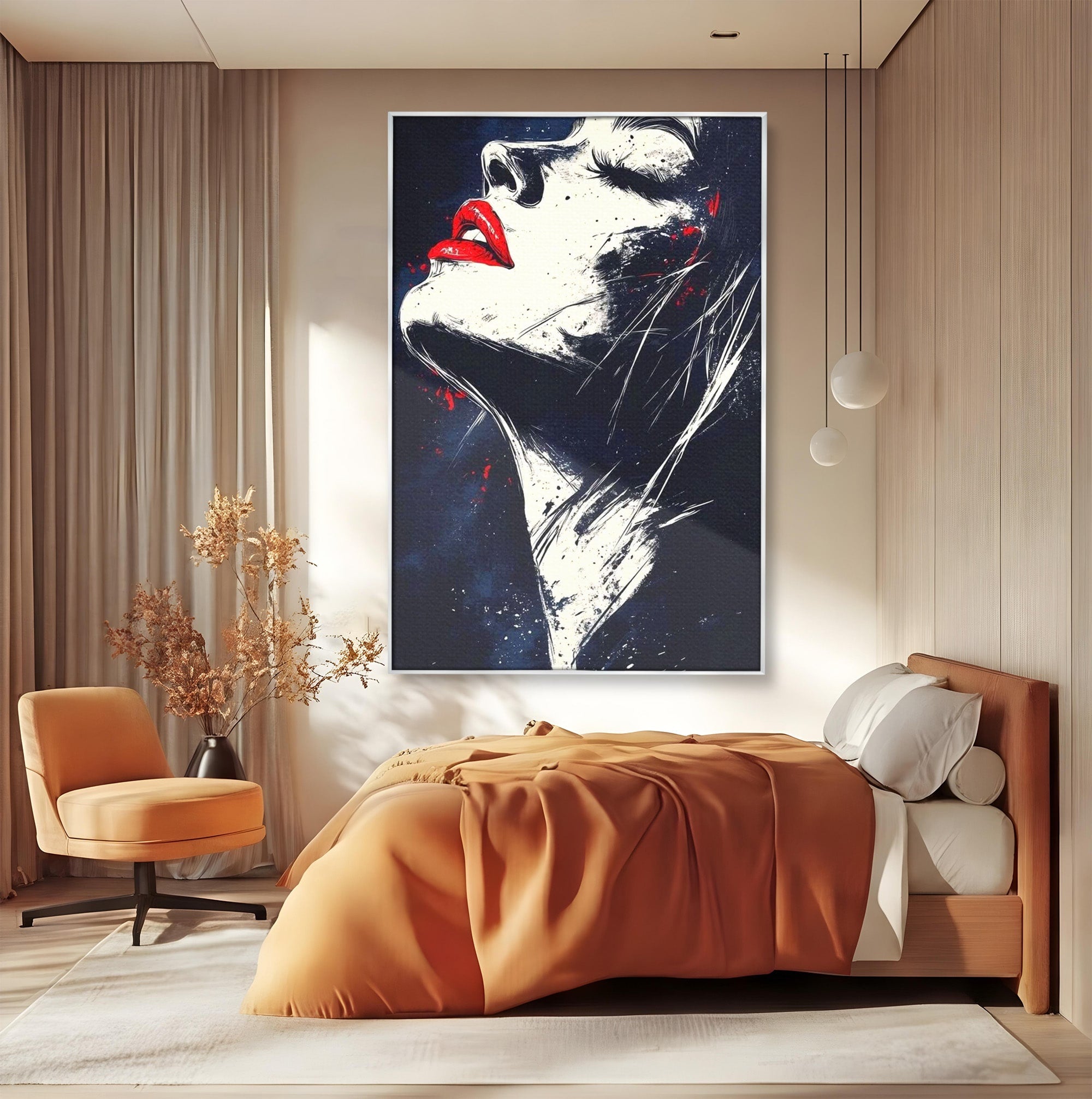 Tablou Canvas Premium LuxCanva® PI1034, Portretul Emotiei, Portret, Emotie, Abstract, Dormitor, Living, Culori Vibrante