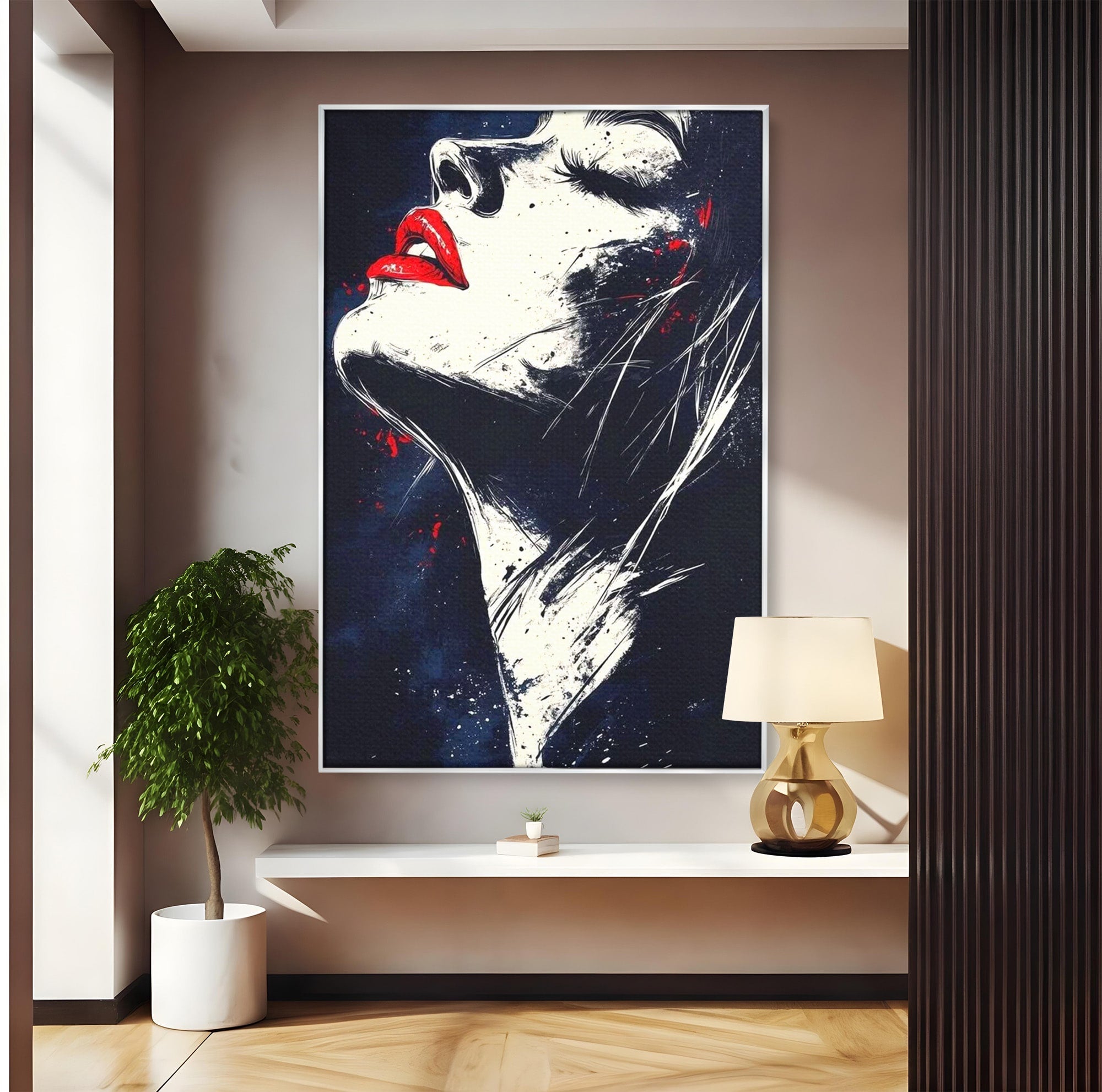 Tablou Canvas Premium LuxCanva® PI1034, Portretul Emotiei, Portret, Emotie, Abstract, Dormitor, Living, Culori Vibrante