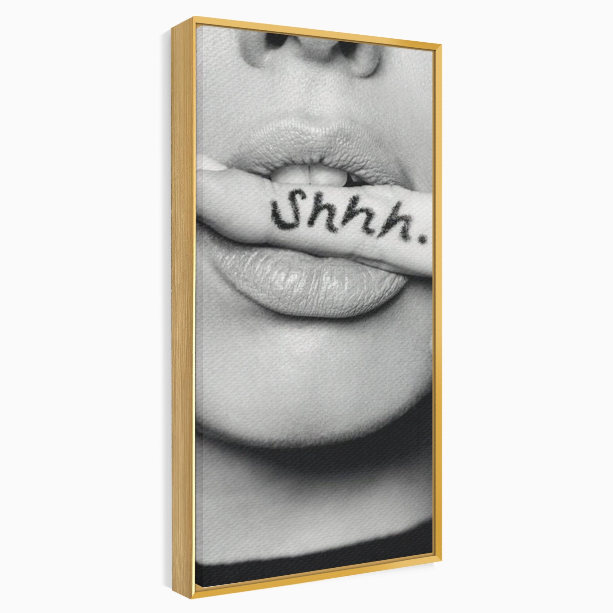 Tablou Canvas Premium LuxCanva® PI1035, Taina Tacuta, Portret, Tacere, Arta Moderna, Dormitor, Birou, Culori Vibrante