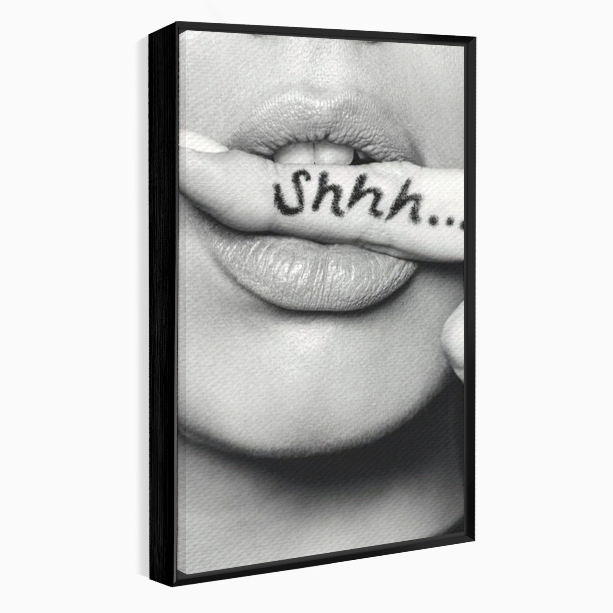 Tablou Canvas Premium LuxCanva® PI1035, Taina Tacuta, Portret, Tacere, Arta Moderna, Dormitor, Birou, Culori Vibrante