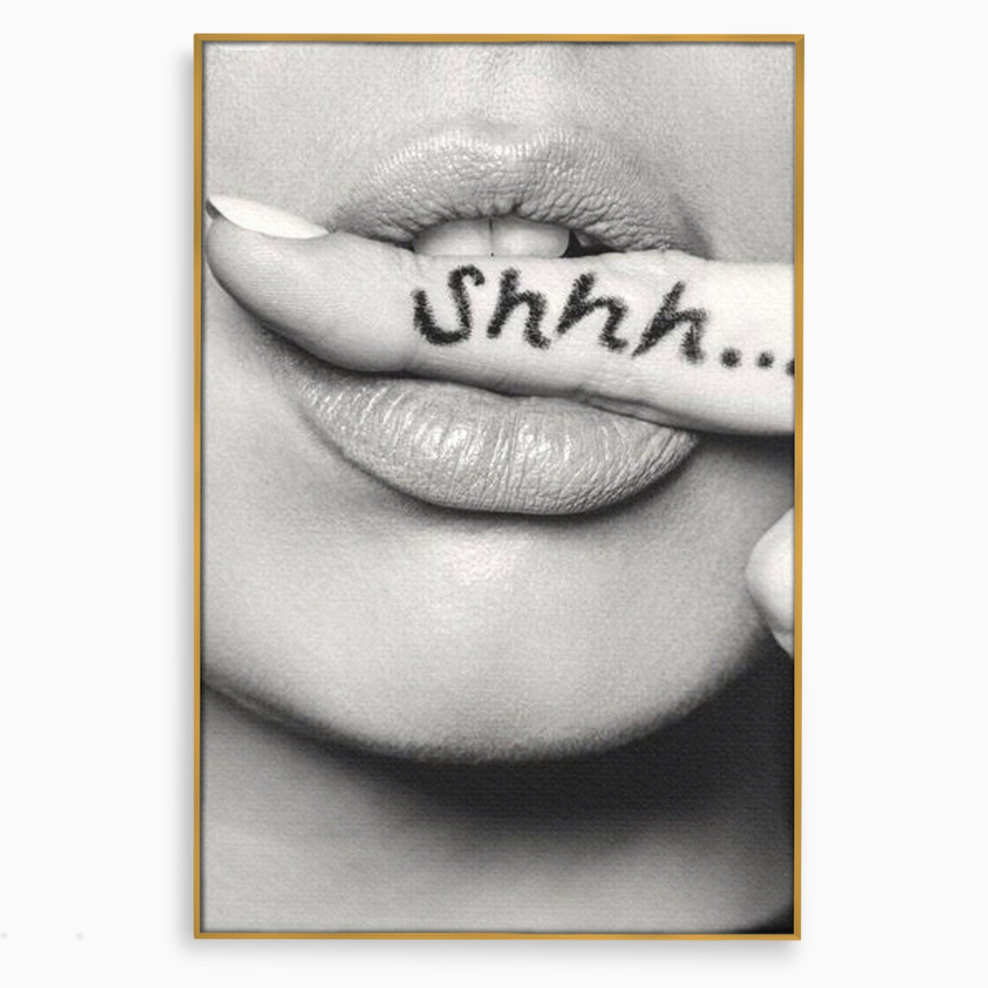 Tablou Canvas Premium LuxCanva® PI1035, Taina Tacuta, Portret, Tacere, Arta Moderna, Dormitor, Birou, Culori Vibrante