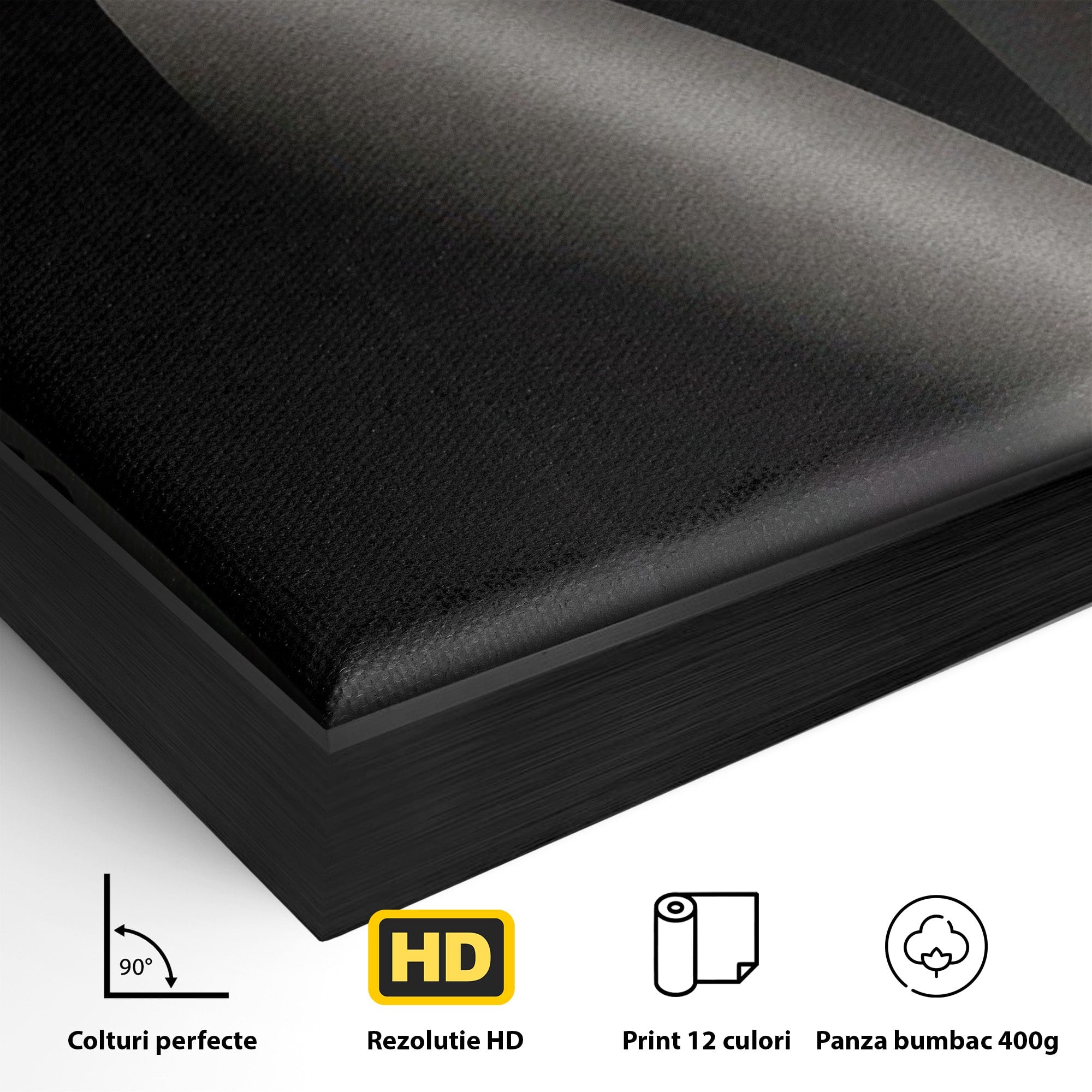 Tablou Canvas Premium LuxCanva® PI1044, Eleganta In Negru, Eleganta, Rochie, Femeie, Stil, Living, Dormitor, Culori Vibrante