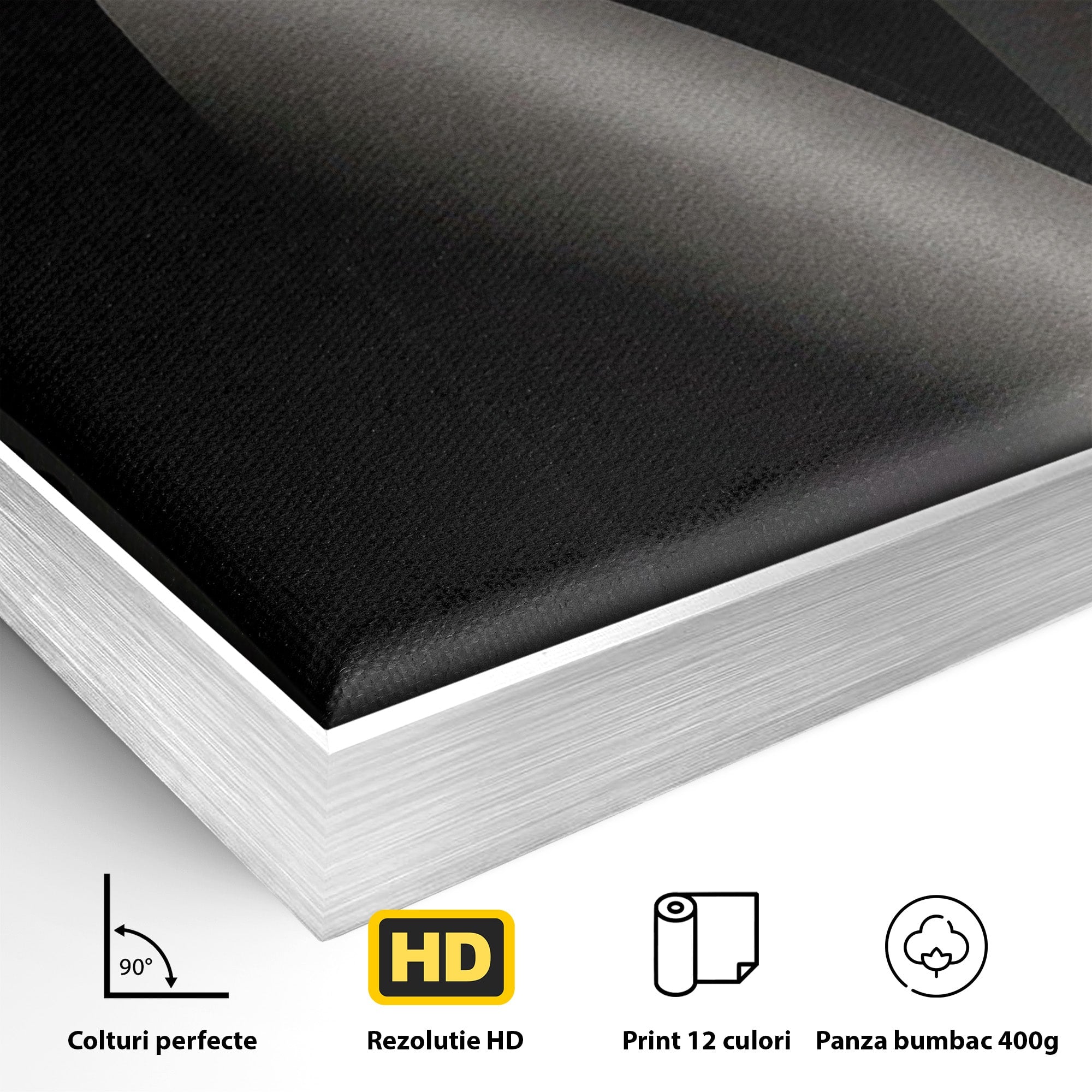 Tablou Canvas Premium LuxCanva® PI1044, Eleganta In Negru, Eleganta, Rochie, Femeie, Stil, Living, Dormitor, Culori Vibrante