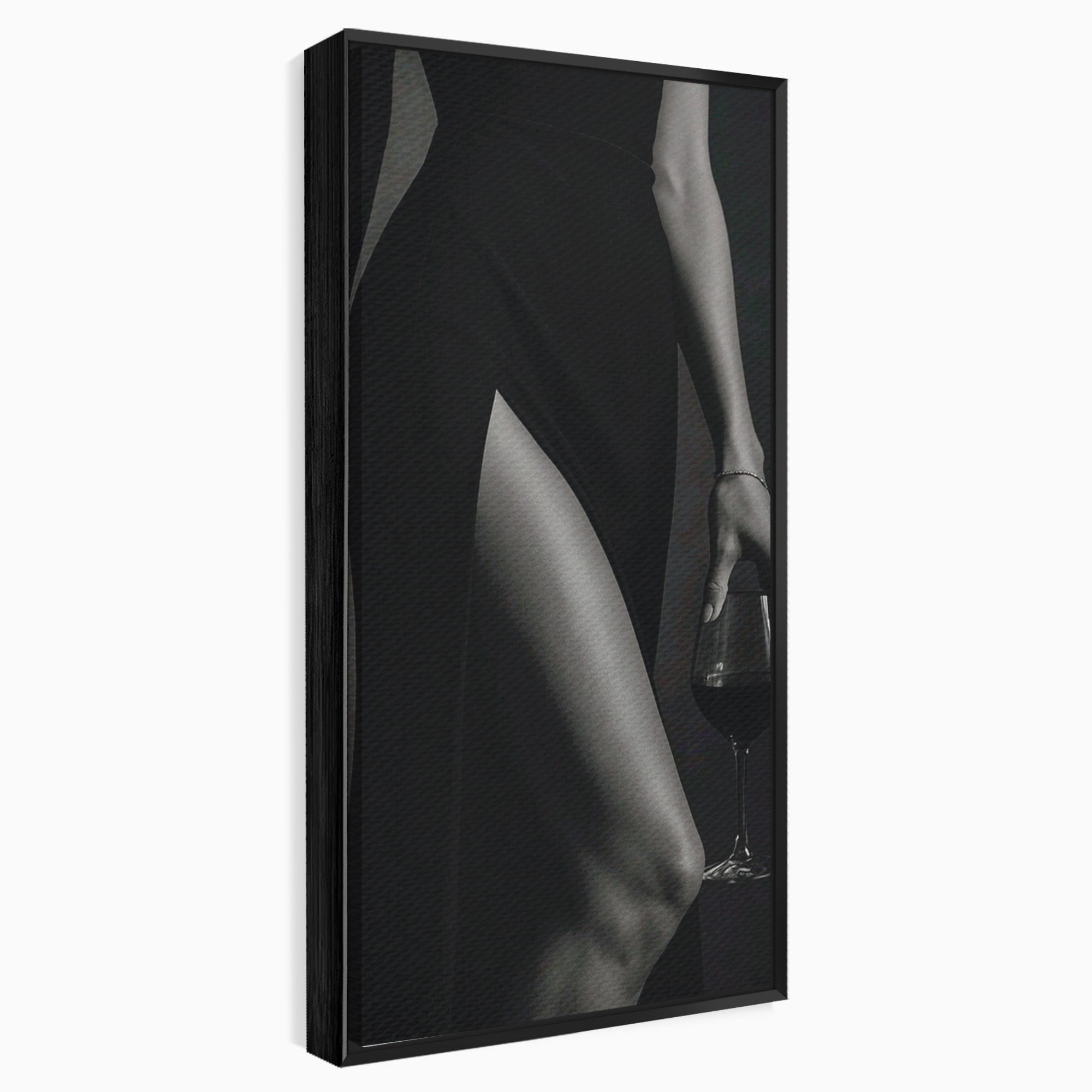 Tablou Canvas Premium LuxCanva® PI1044, Eleganta In Negru, Eleganta, Rochie, Femeie, Stil, Living, Dormitor, Culori Vibrante
