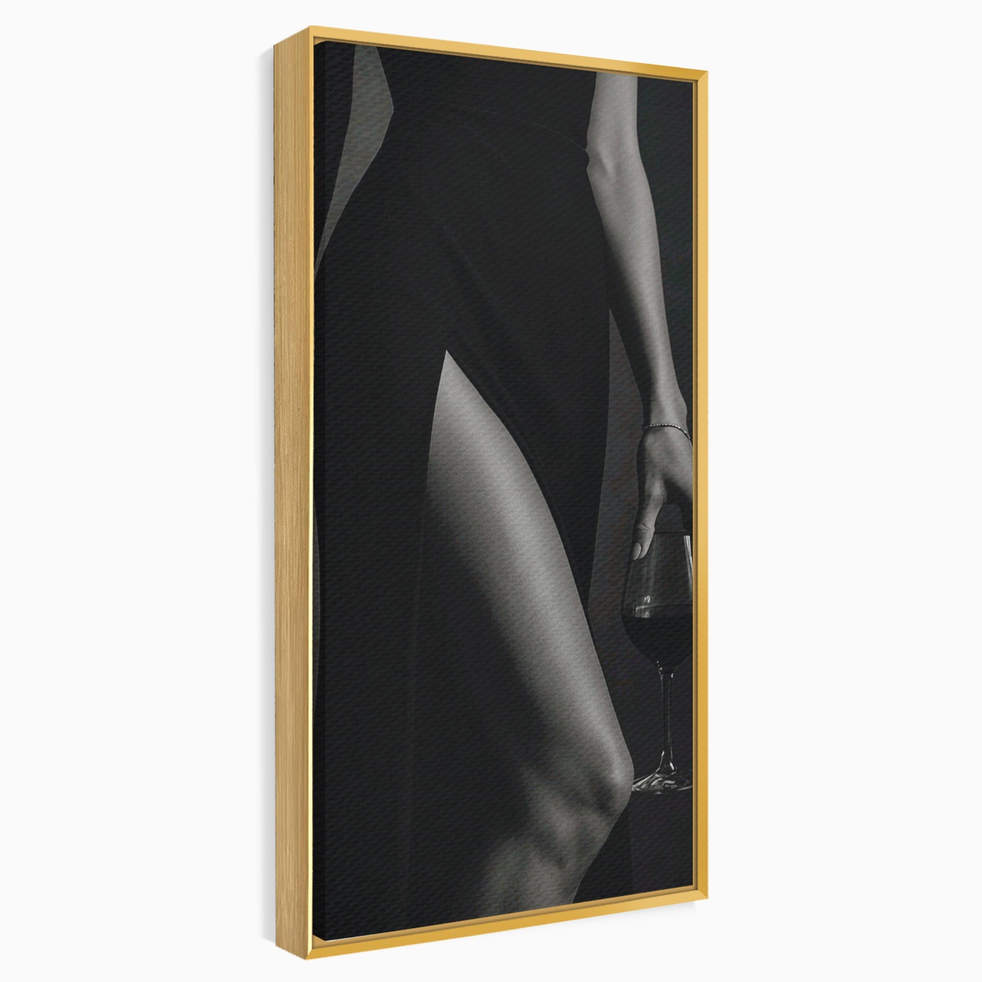 Tablou Canvas Premium LuxCanva® PI1044, Eleganta In Negru, Eleganta, Rochie, Femeie, Stil, Living, Dormitor, Culori Vibrante