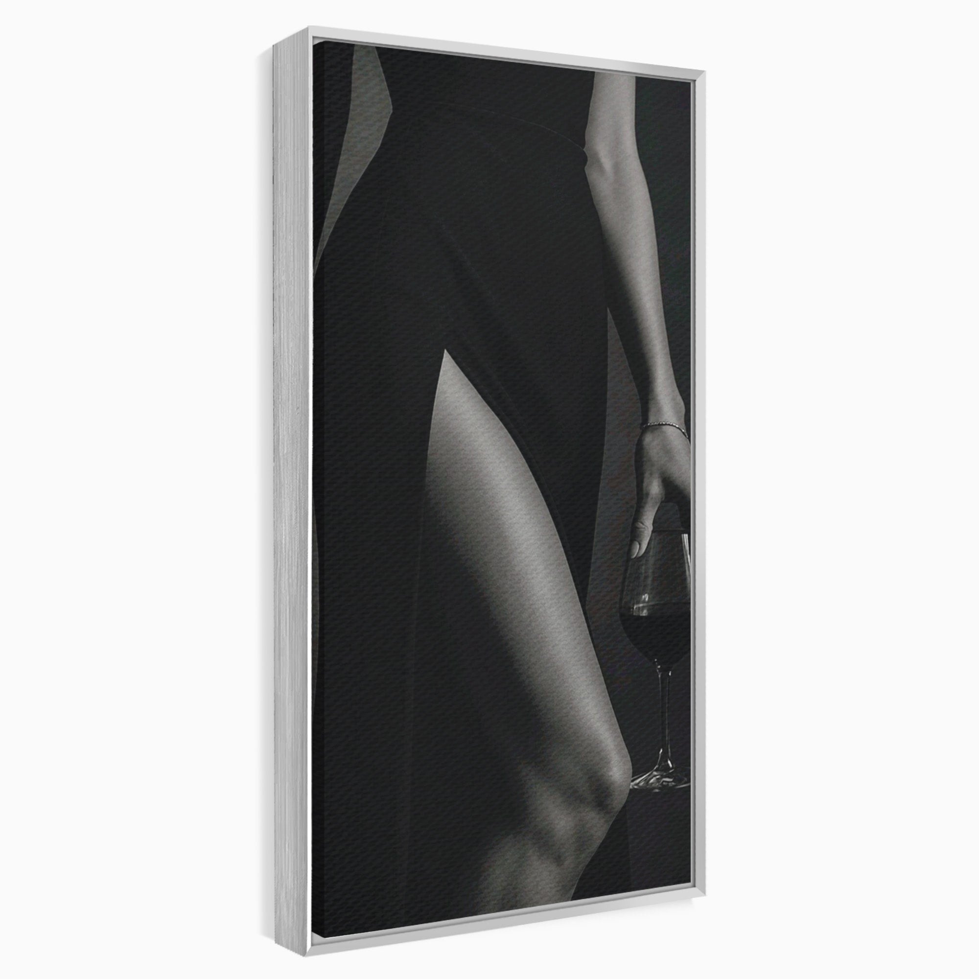 Tablou Canvas Premium LuxCanva® PI1044, Eleganta In Negru, Eleganta, Rochie, Femeie, Stil, Living, Dormitor, Culori Vibrante