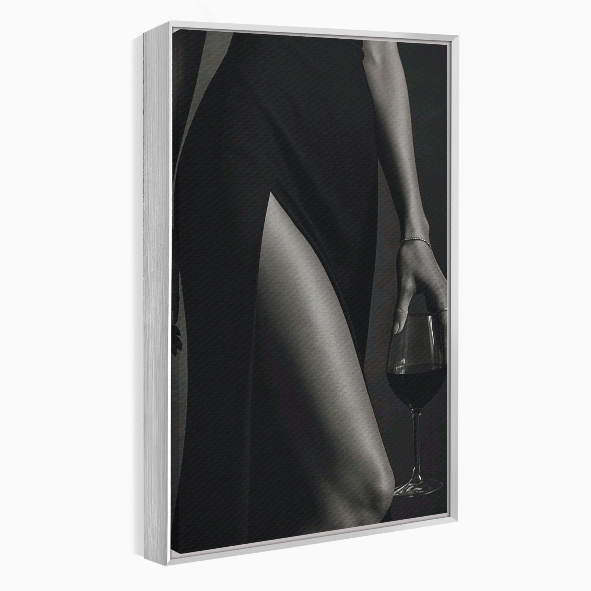 Tablou Canvas Premium LuxCanva® PI1044, Eleganta In Negru, Eleganta, Rochie, Femeie, Stil, Living, Dormitor, Culori Vibrante