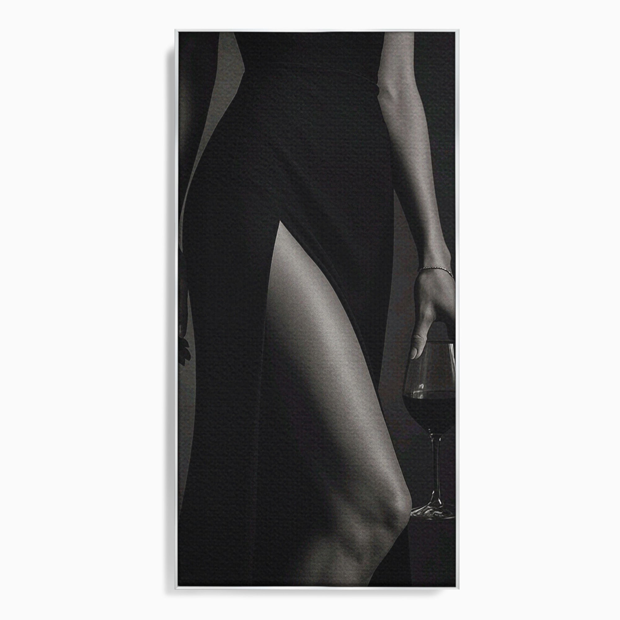 Tablou Canvas Premium LuxCanva® PI1044, Eleganta In Negru, Eleganta, Rochie, Femeie, Stil, Living, Dormitor, Culori Vibrante