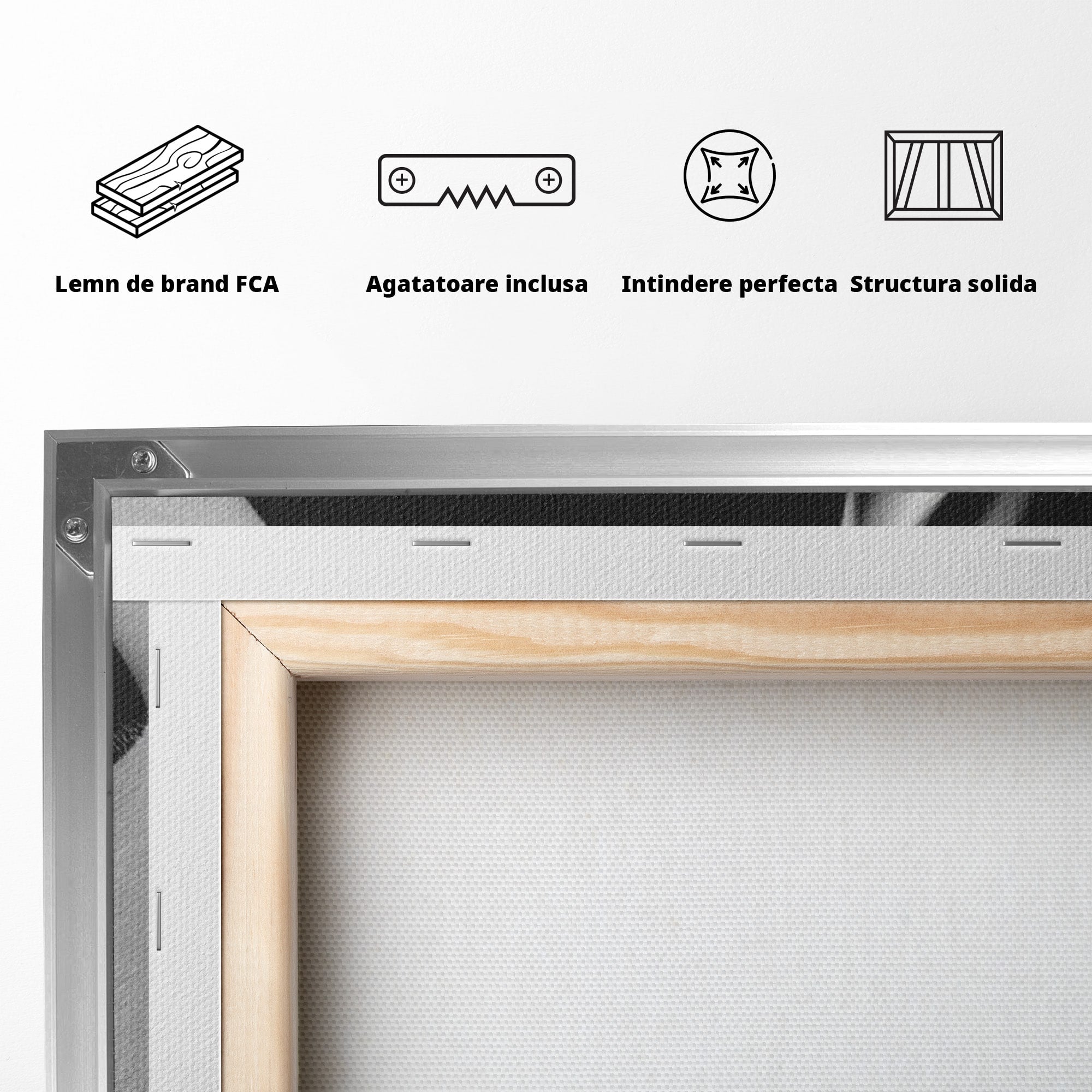 Tablou Canvas Premium LuxCanva® PI1045, Buze Negre, Buze, Portret, Modern, Eleganta, Dormitor, Culori Vibrante