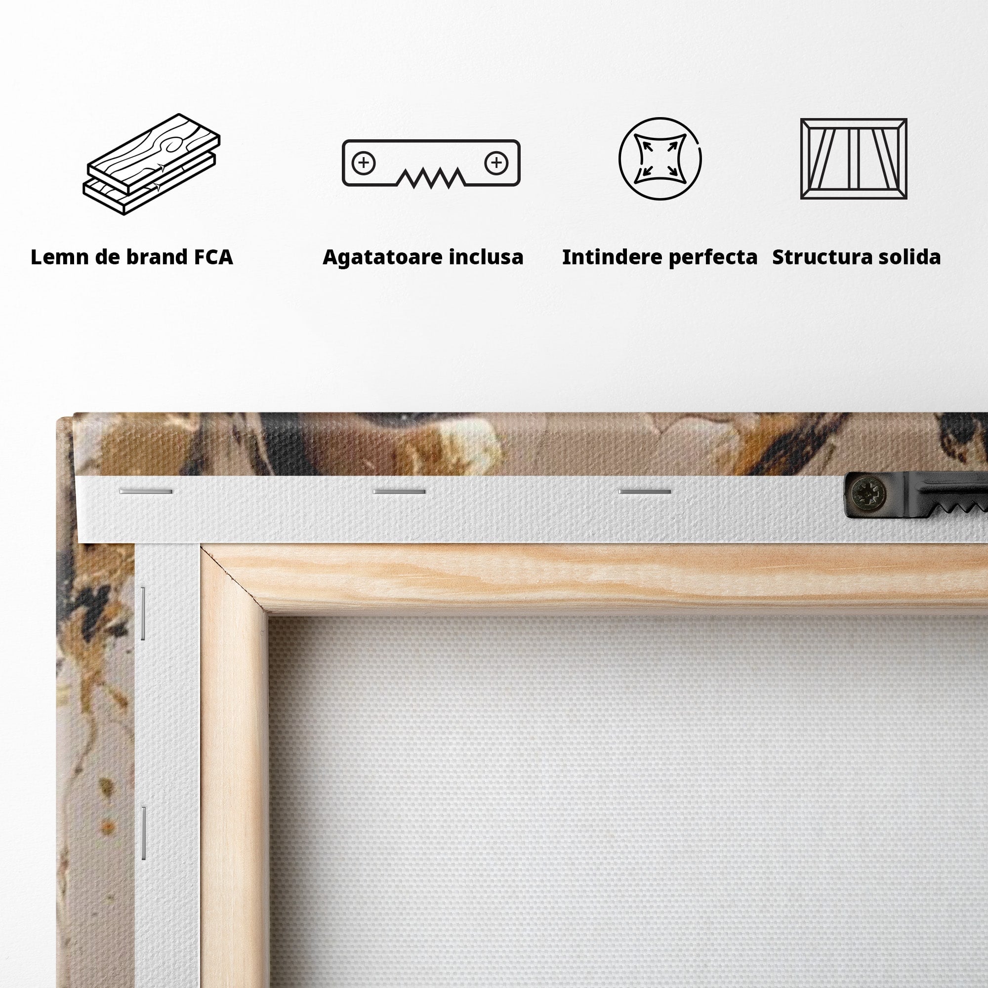 Tablou Canvas Premium LuxCanva® PI1046, Portret Regal, Stralucire, Femeie, Turban, Arta Abstracta, Eleganta, Dormitor, Culori Vibrante