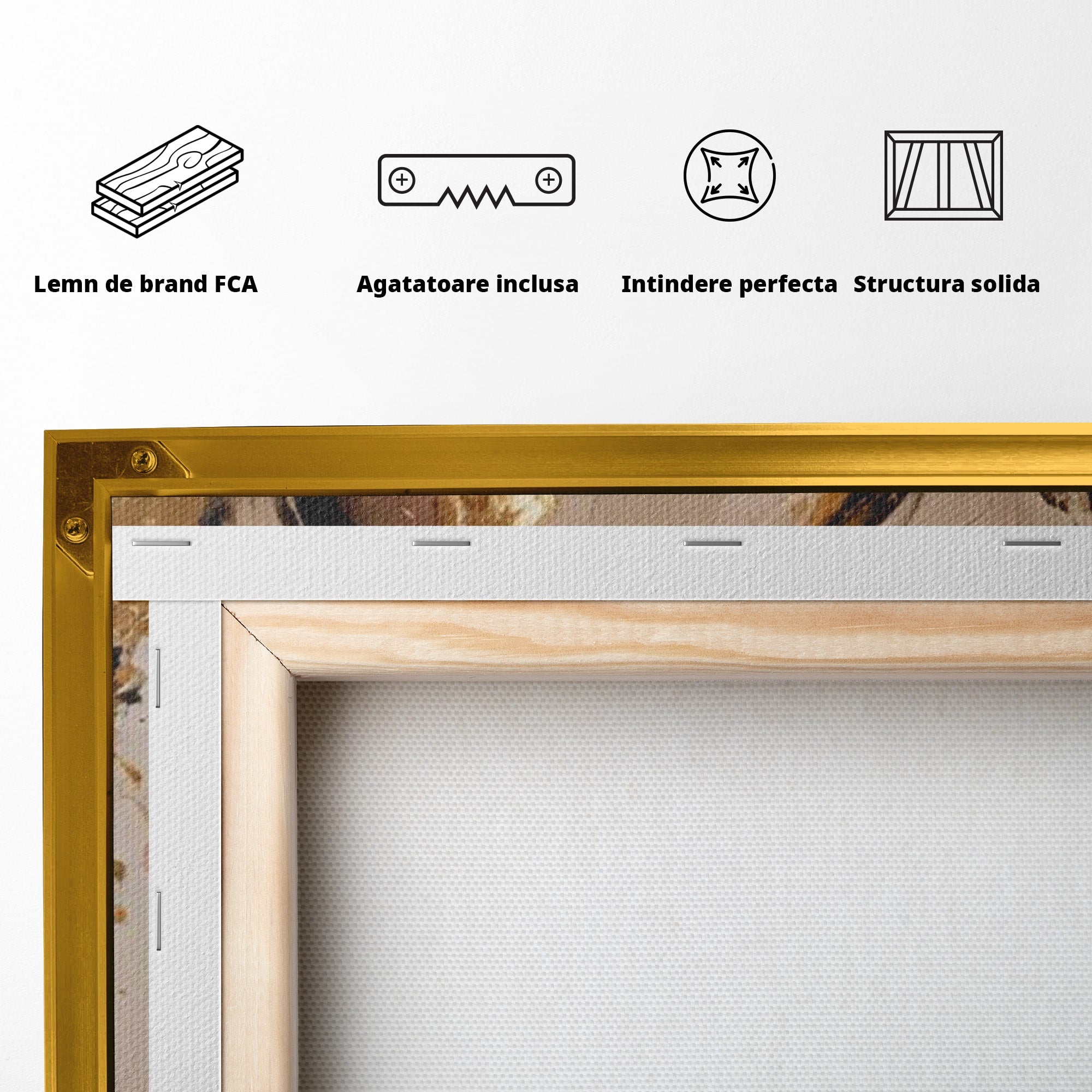 Tablou Canvas Premium LuxCanva® PI1046, Portret Regal, Stralucire, Femeie, Turban, Arta Abstracta, Eleganta, Dormitor, Culori Vibrante