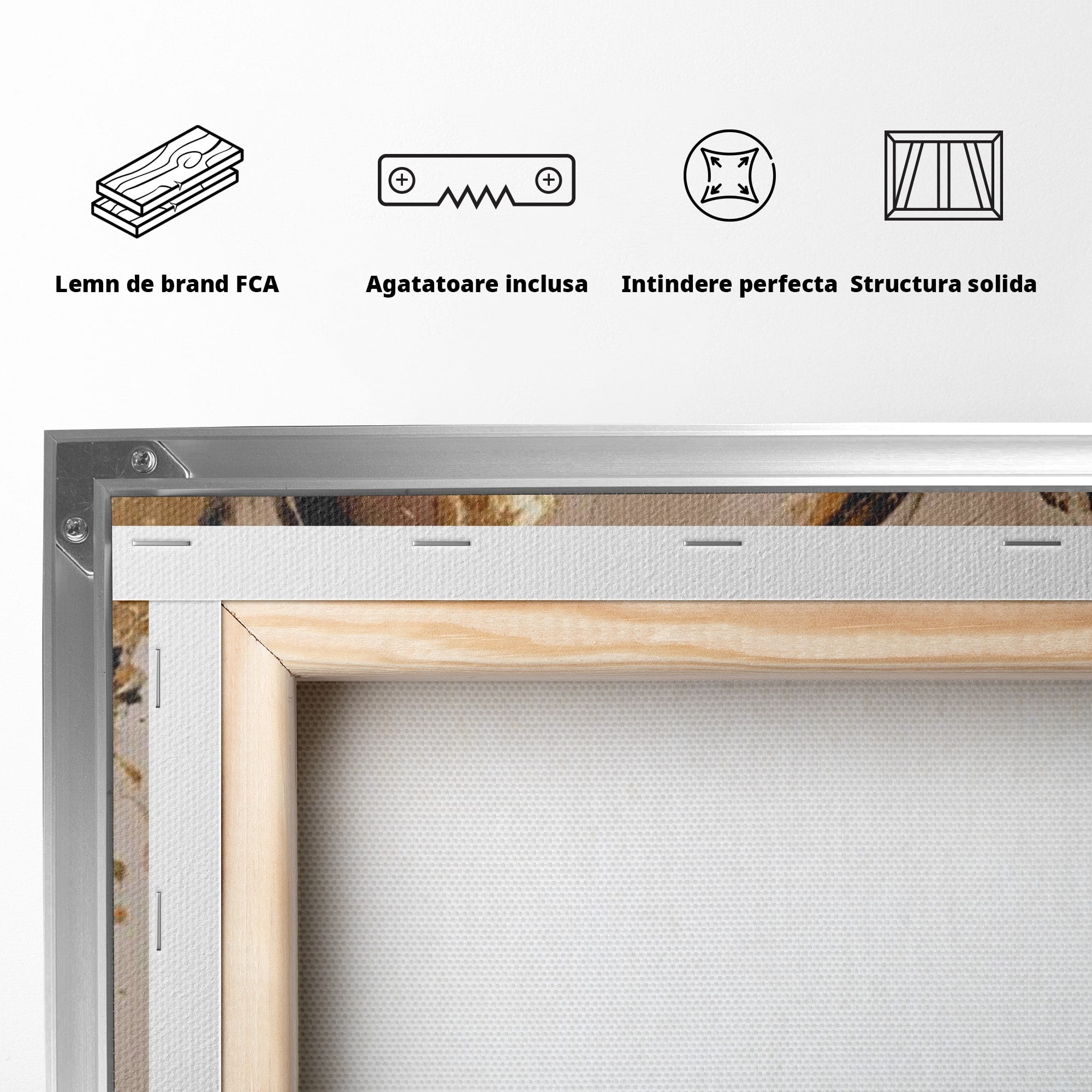 Tablou Canvas Premium LuxCanva® PI1046, Portret Regal, Stralucire, Femeie, Turban, Arta Abstracta, Eleganta, Dormitor, Culori Vibrante