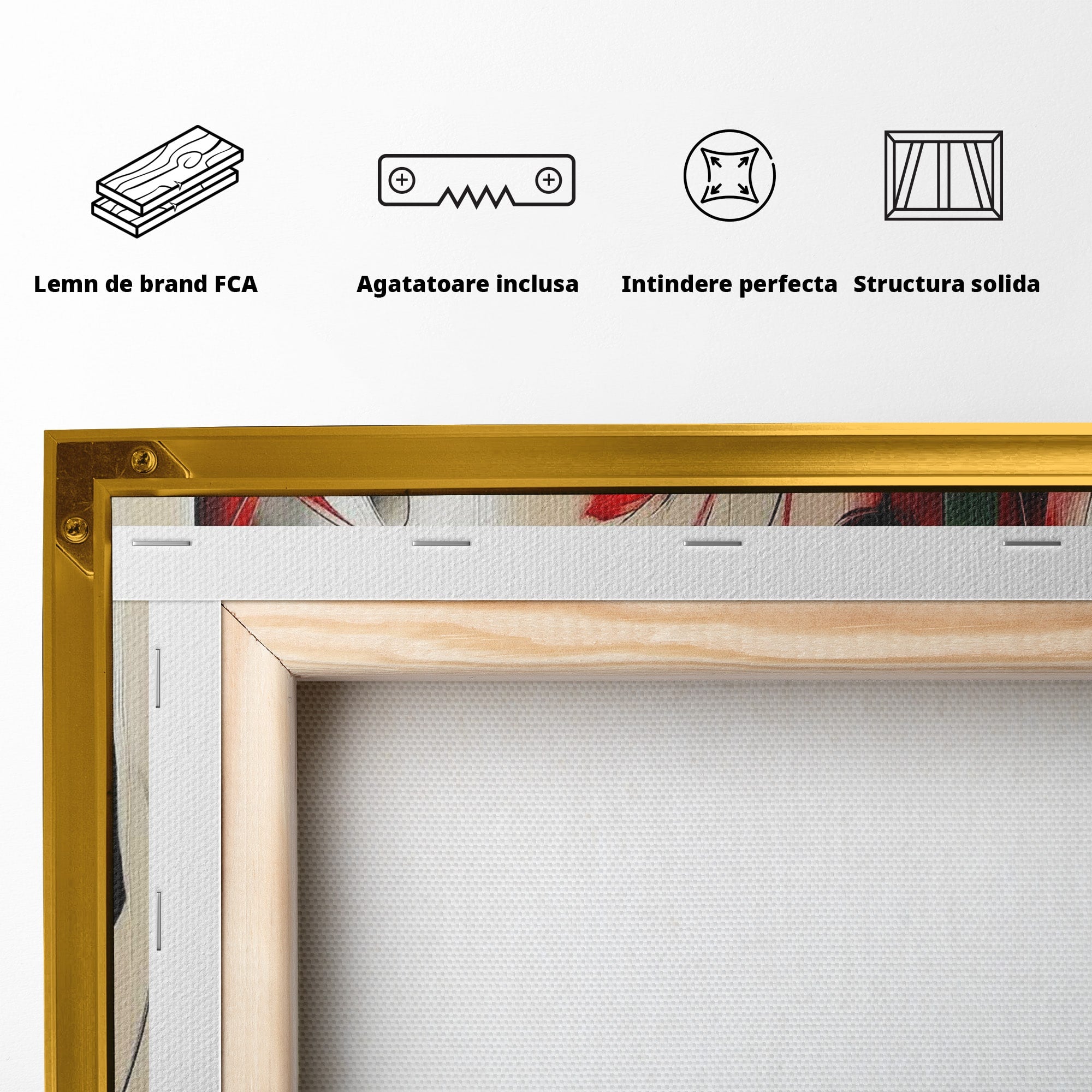 Tablou Canvas Premium LuxCanva® PI1047, Dansul Lalelelor, Flori, Femeie, Eleganta, Living, Arta, Culori Vibrante