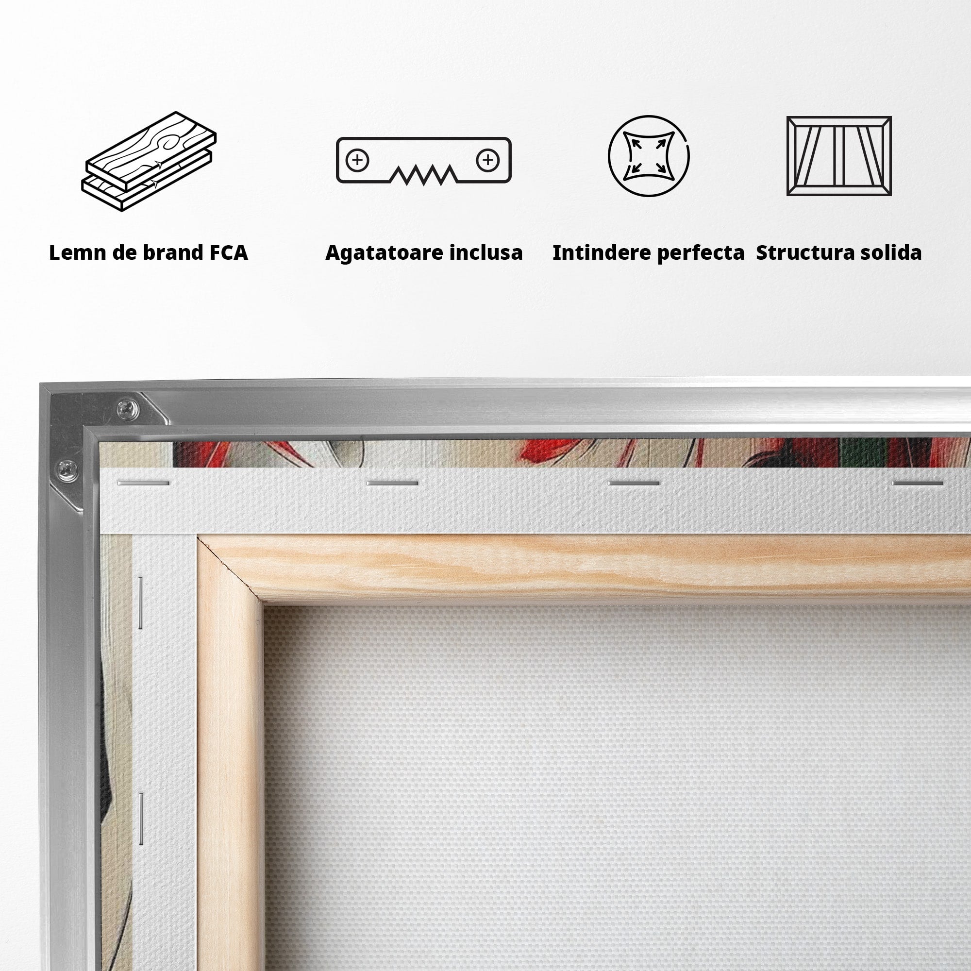 Tablou Canvas Premium LuxCanva® PI1047, Dansul Lalelelor, Flori, Femeie, Eleganta, Living, Arta, Culori Vibrante