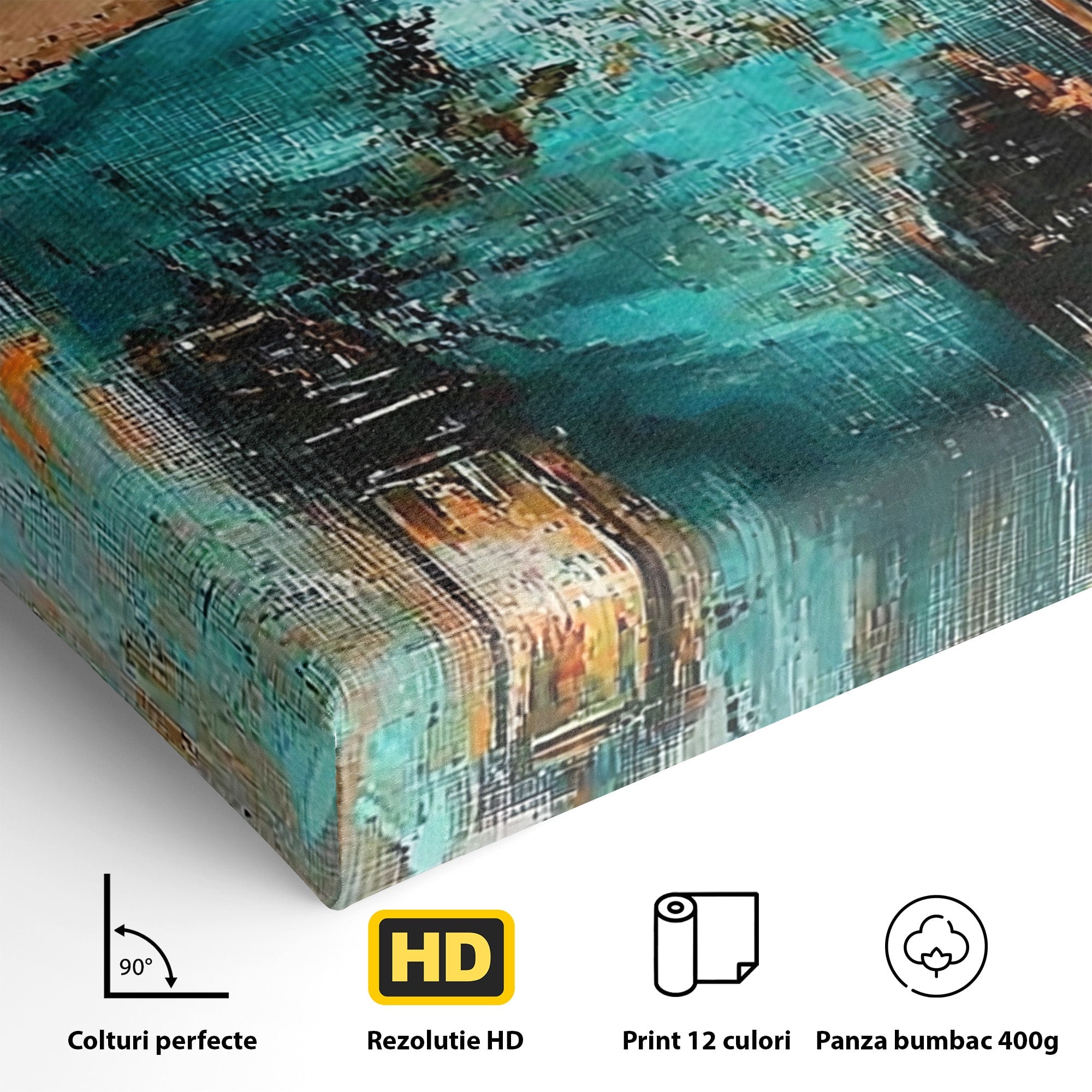 Tablou Canvas Premium LuxCanva® PI1048, Privire Misterioasa, Ochi, Frumusete, Portret, Mister, Lanterna, Living, Culori Vibrante